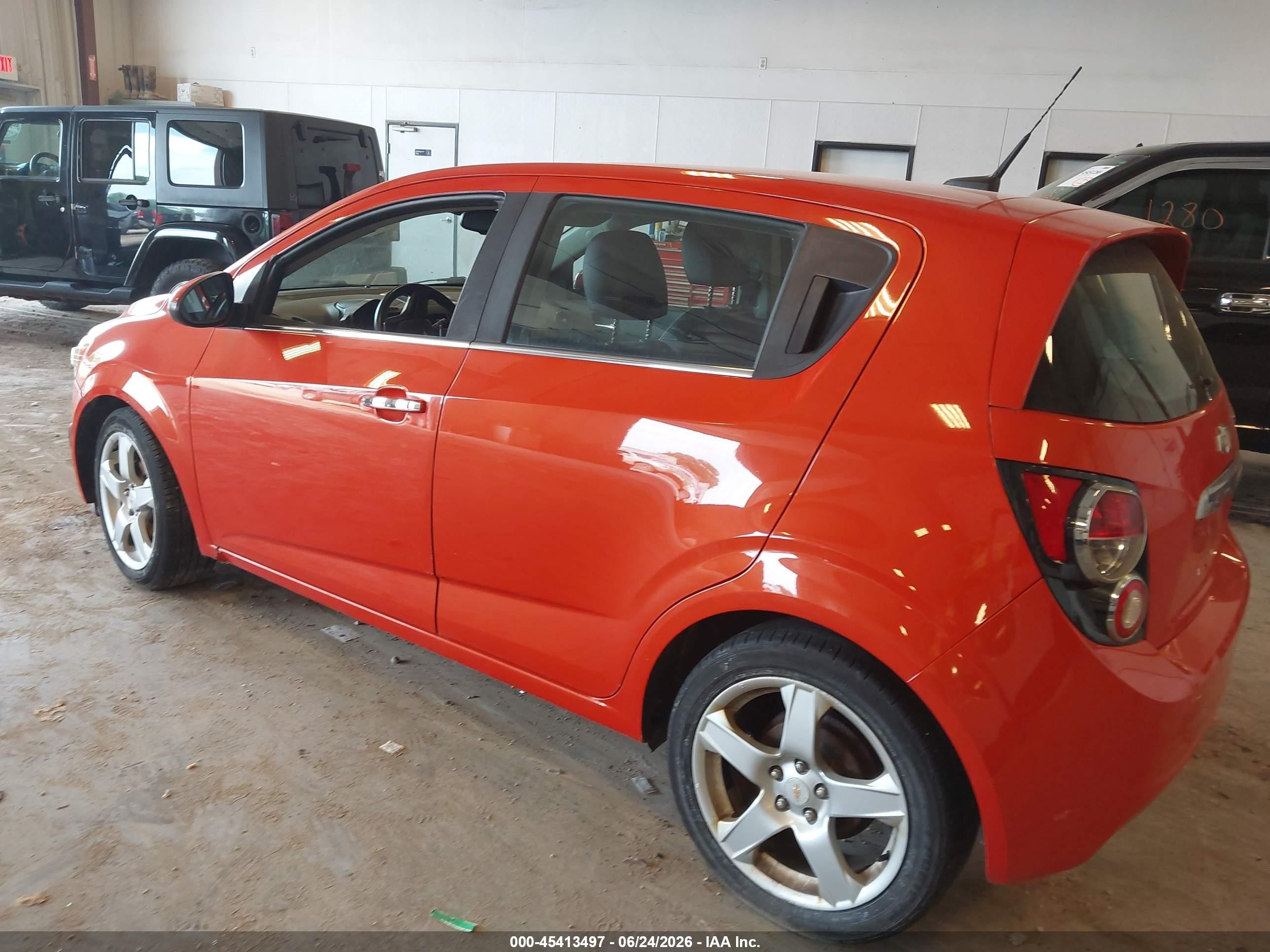 2012 Chevrolet Sonic 1lz Orange vin: 1G1JF6SB2C4128346