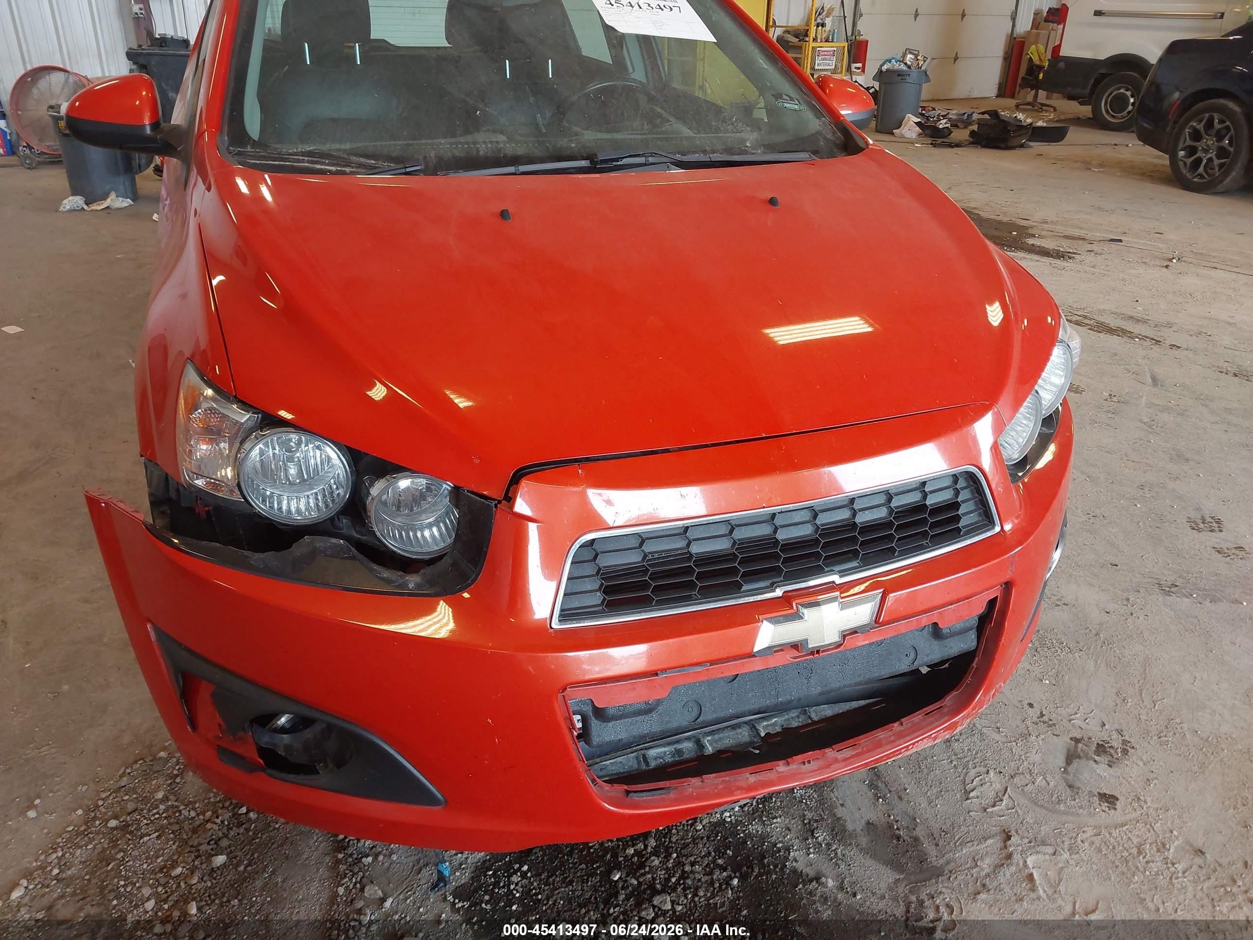 2012 Chevrolet Sonic 1lz Orange vin: 1G1JF6SB2C4128346