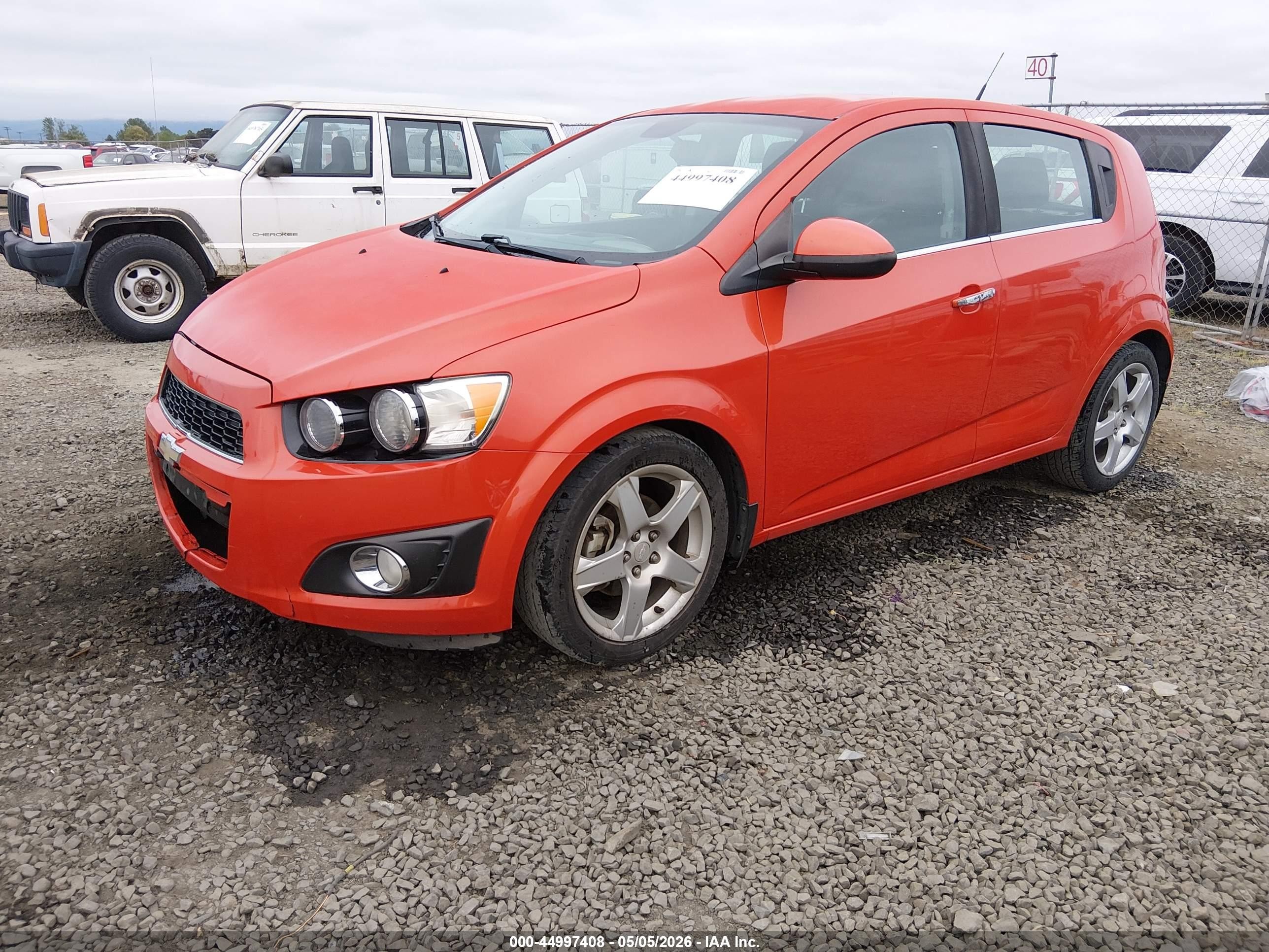 2012 Chevrolet Sonic 1lz Оранжевый vin: 1G1JF6SB2C4211386