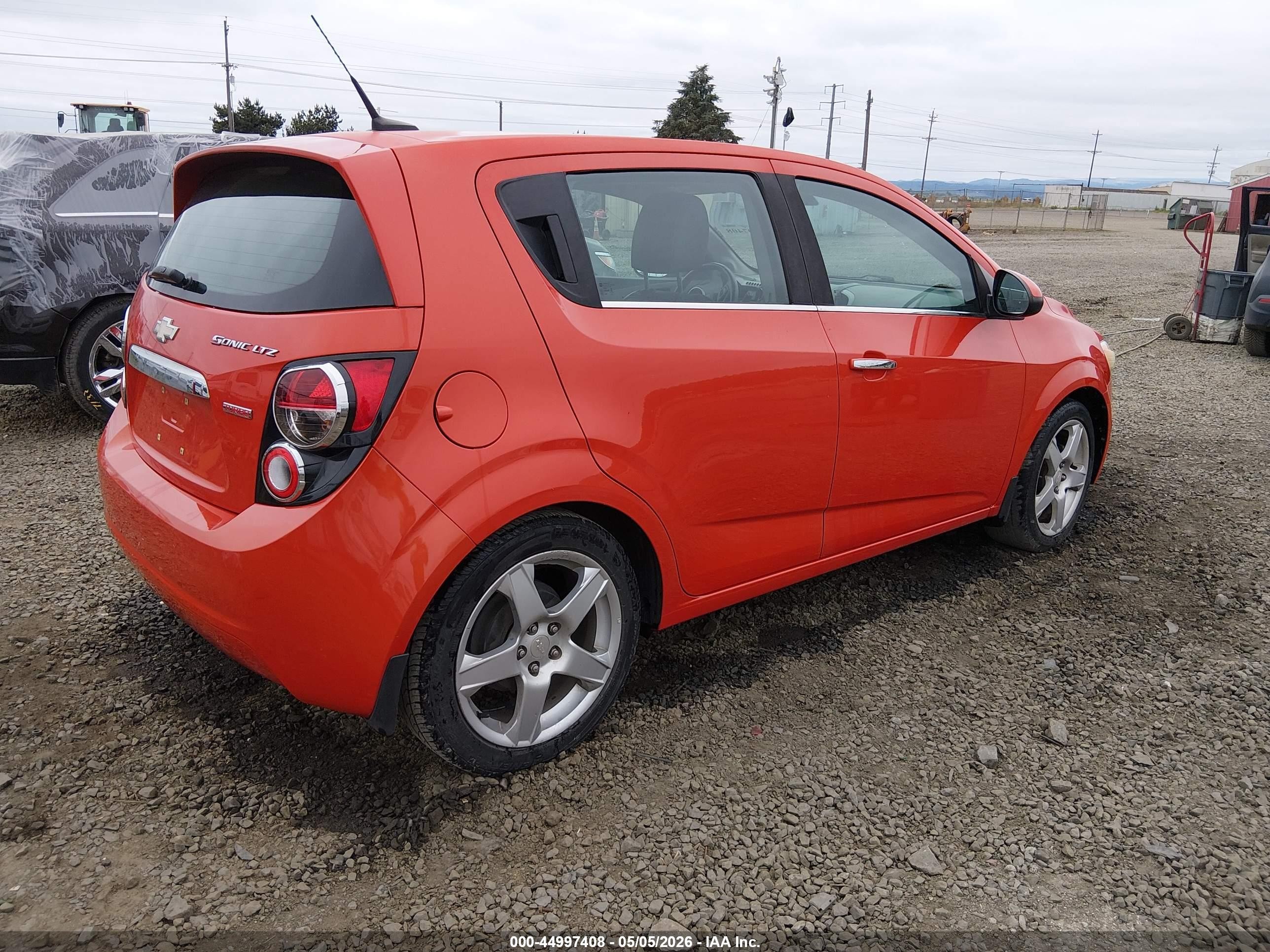 2012 Chevrolet Sonic 1lz Оранжевый vin: 1G1JF6SB2C4211386