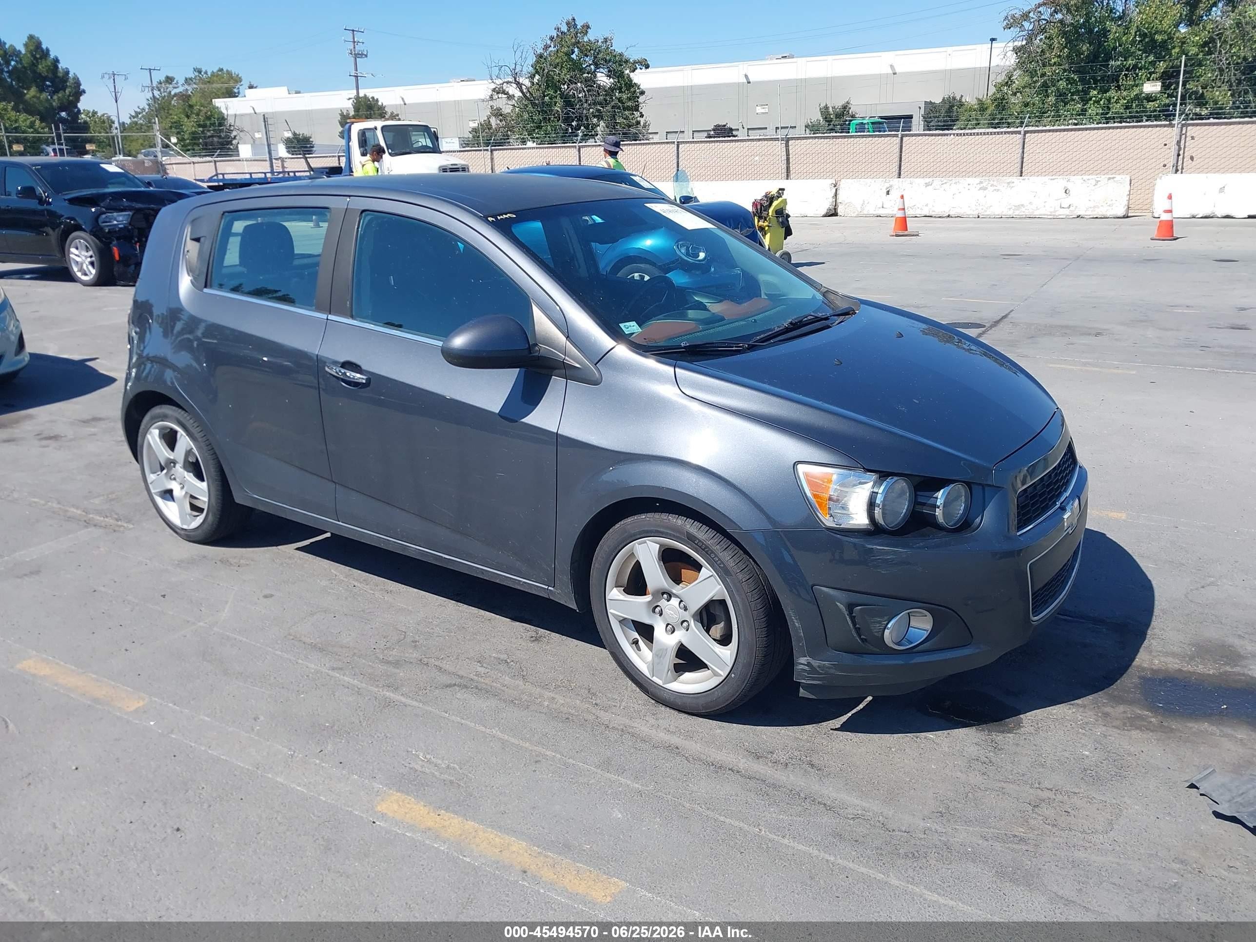 2012 Chevrolet Sonic 1lz Gray vin: 1G1JF6SB3C4206486