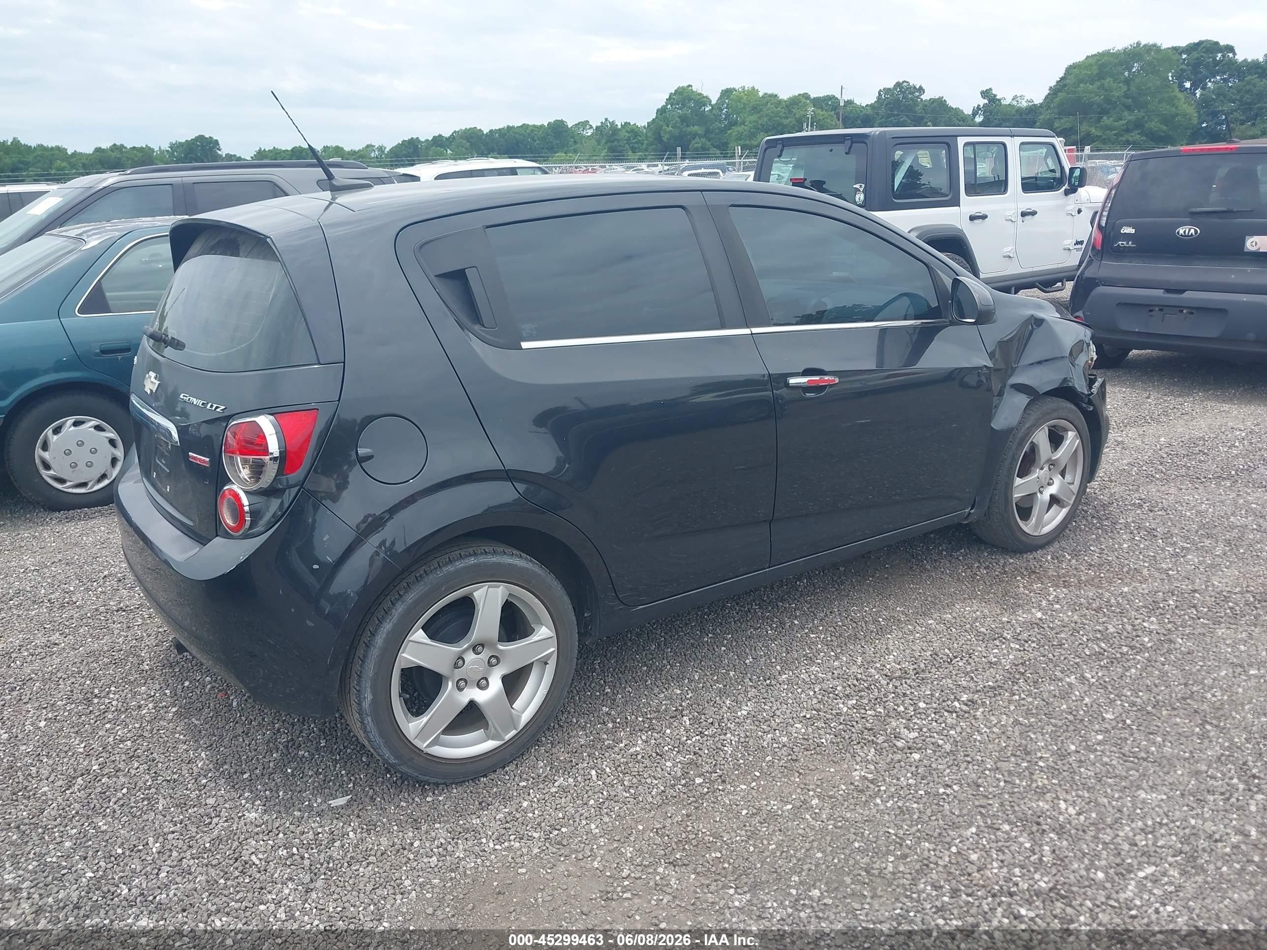 2013 Chevrolet Sonic Ltz Manual Black vin: 1G1JF6SBXD4130718