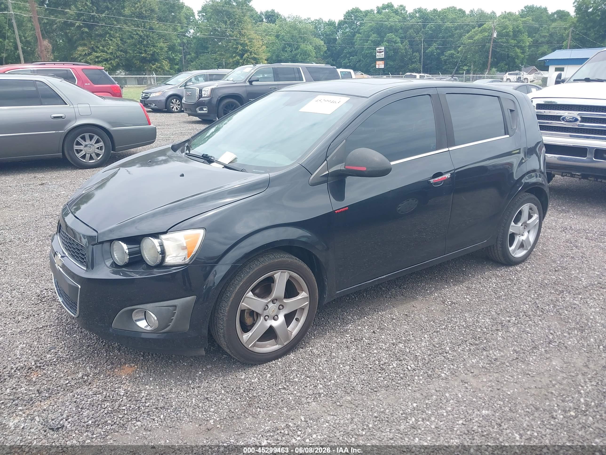2013 Chevrolet Sonic Ltz Manual Black vin: 1G1JF6SBXD4130718