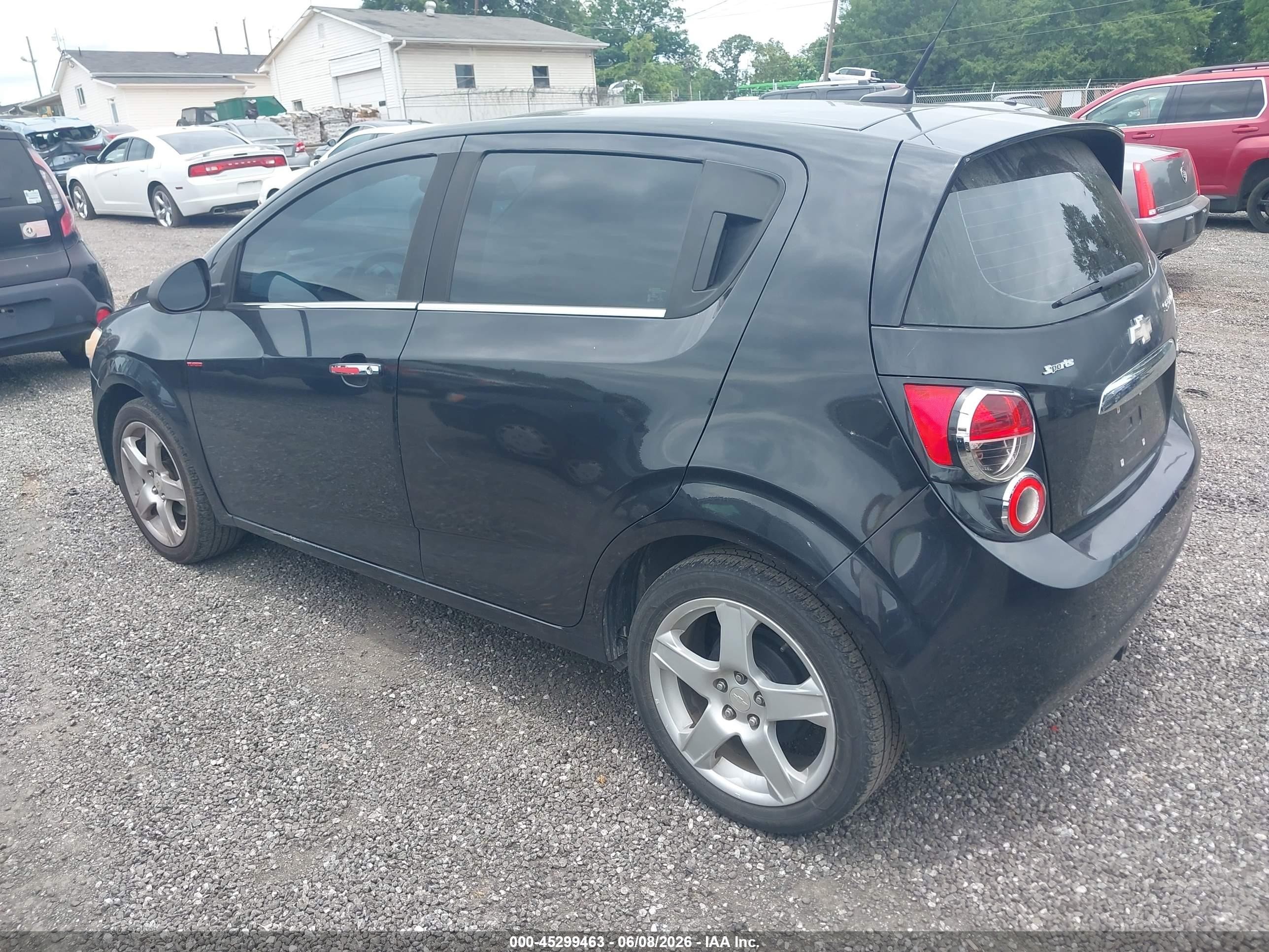 2013 Chevrolet Sonic Ltz Manual Black vin: 1G1JF6SBXD4130718