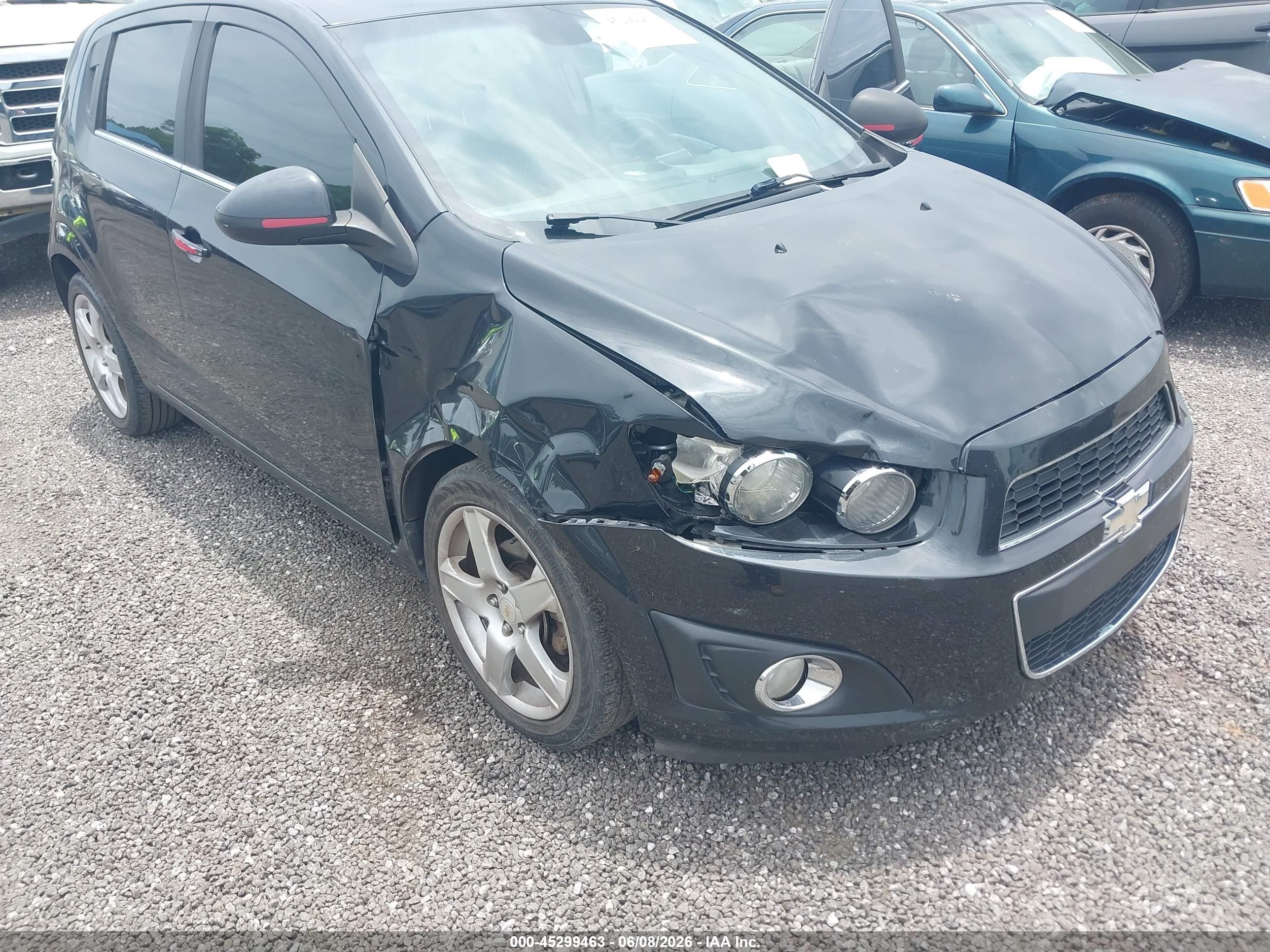 2013 Chevrolet Sonic Ltz Manual Black vin: 1G1JF6SBXD4130718