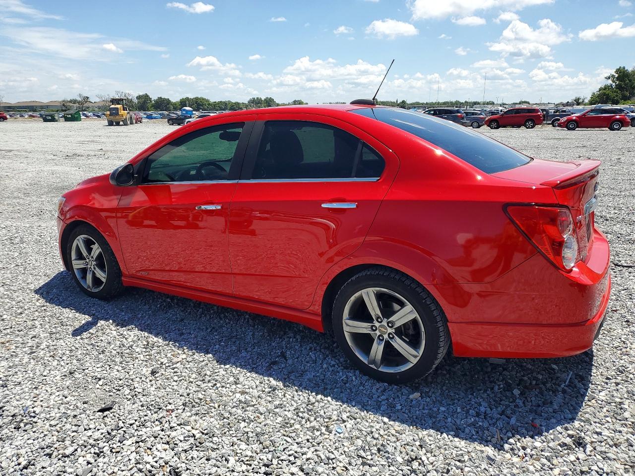 2015 Chevrolet Sonic Rs Red vin: 1G1JG5SB5F4174801