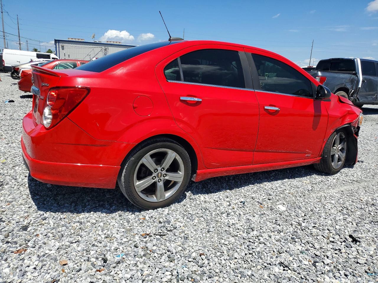 2015 Chevrolet Sonic Rs Red vin: 1G1JG5SB5F4174801