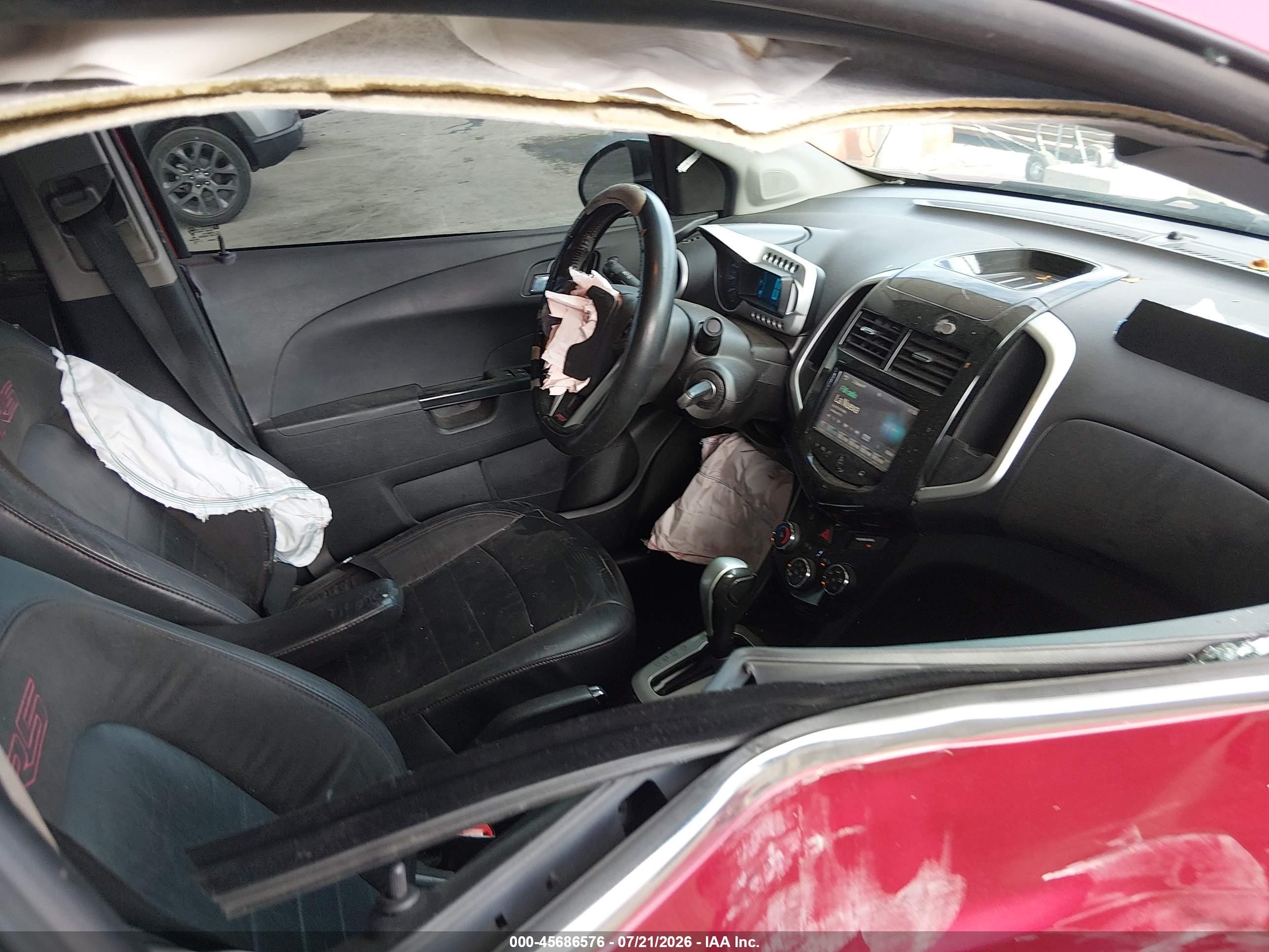 2015 Chevrolet Sonic Rs Auto Red vin: 1G1JG5SB7F4183886