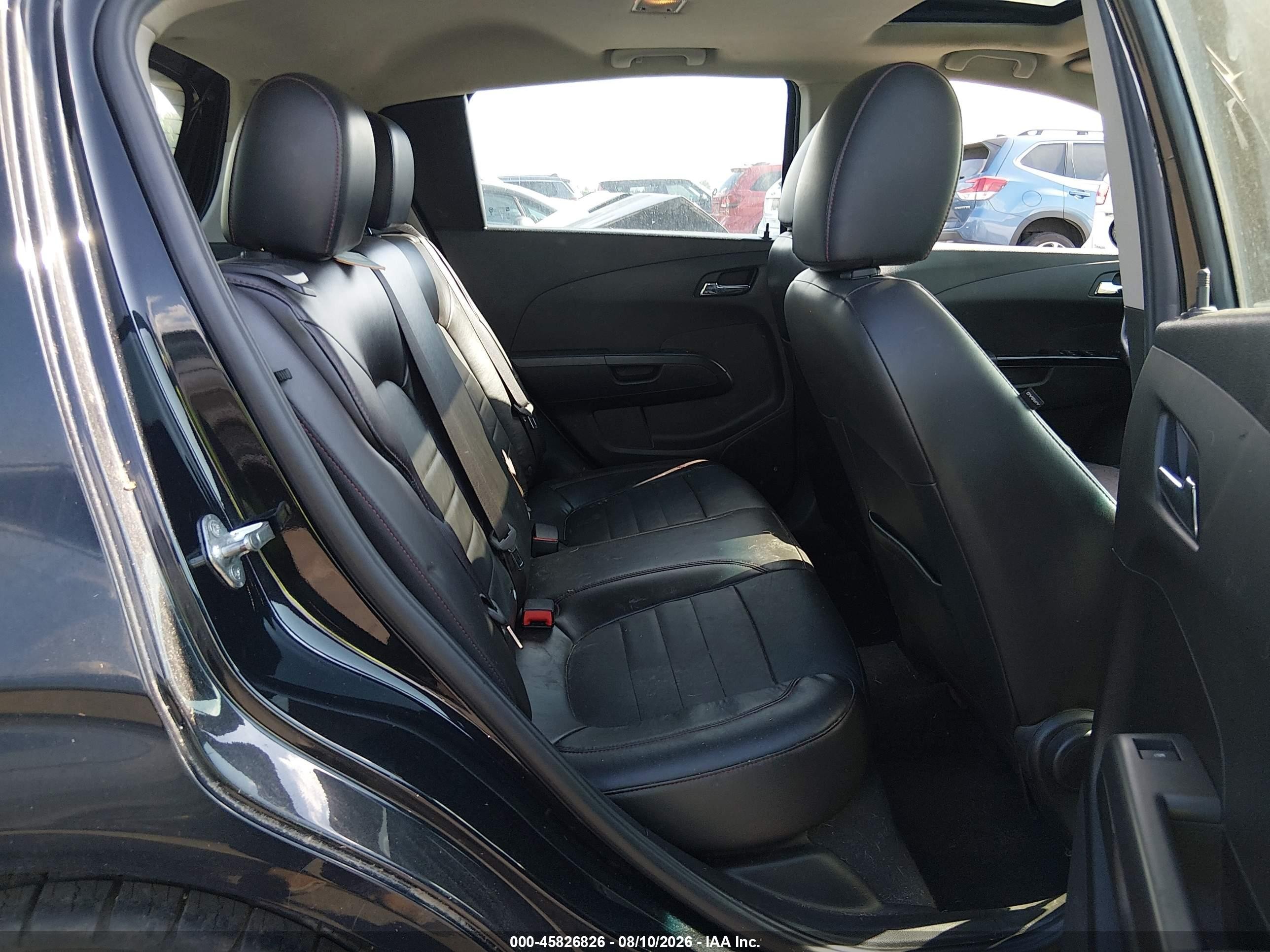 2013 Chevrolet Sonic Rs Auto Black vin: 1G1JG6SB4D4245389