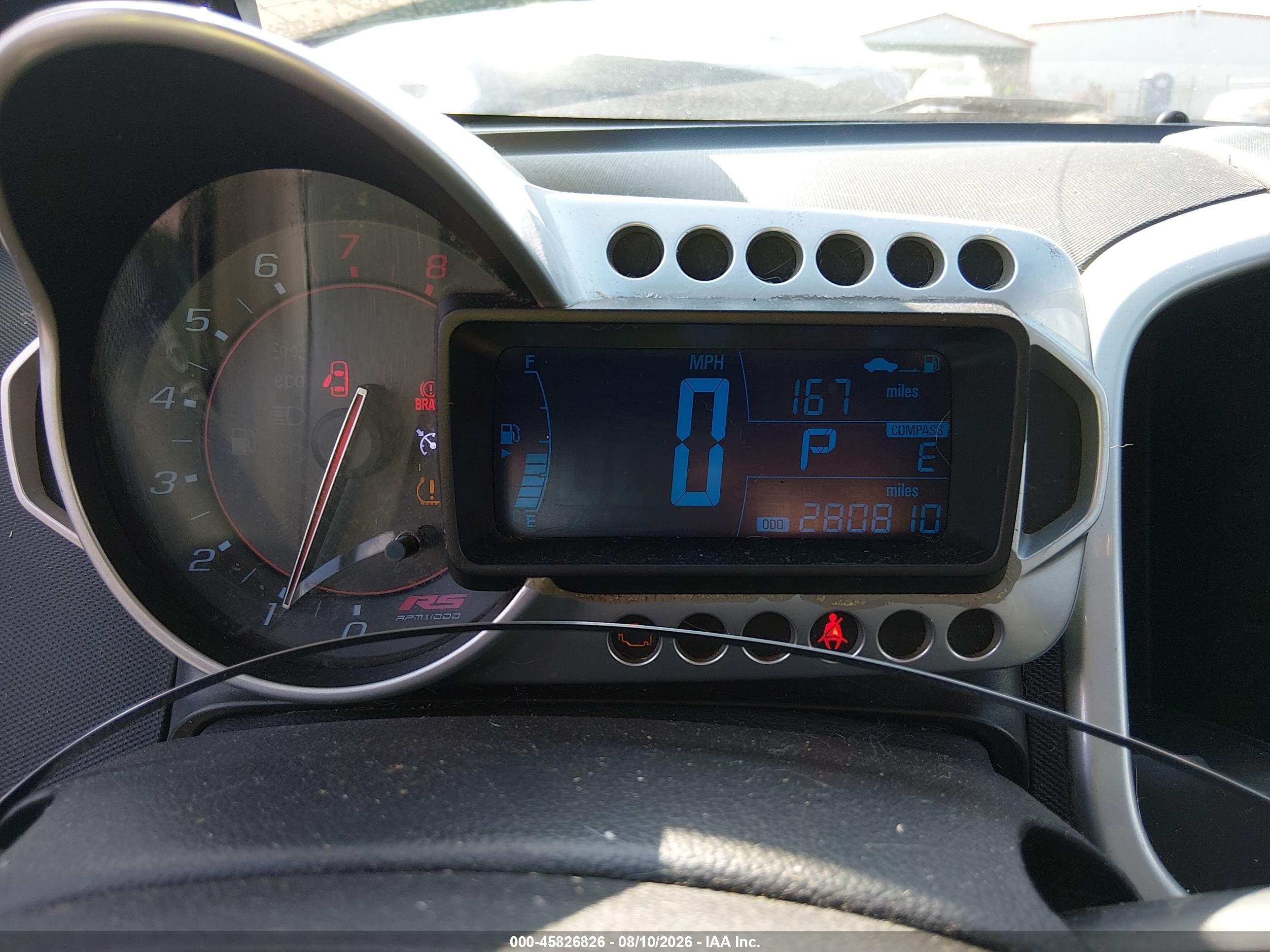 2013 Chevrolet Sonic Rs Auto Black vin: 1G1JG6SB4D4245389
