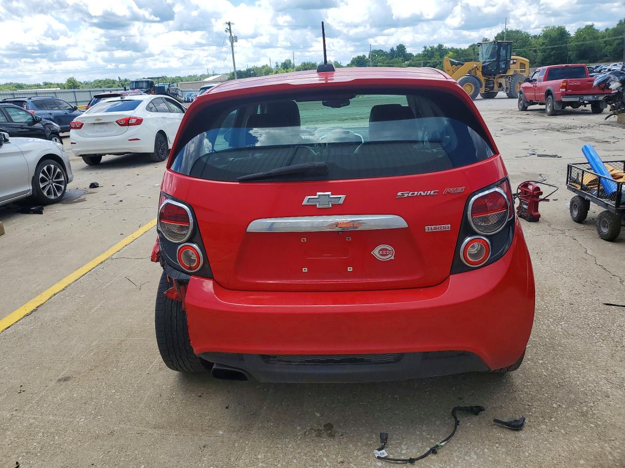 2015 Chevrolet Sonic Rs Red vin: 1G1JG6SB5F4119285