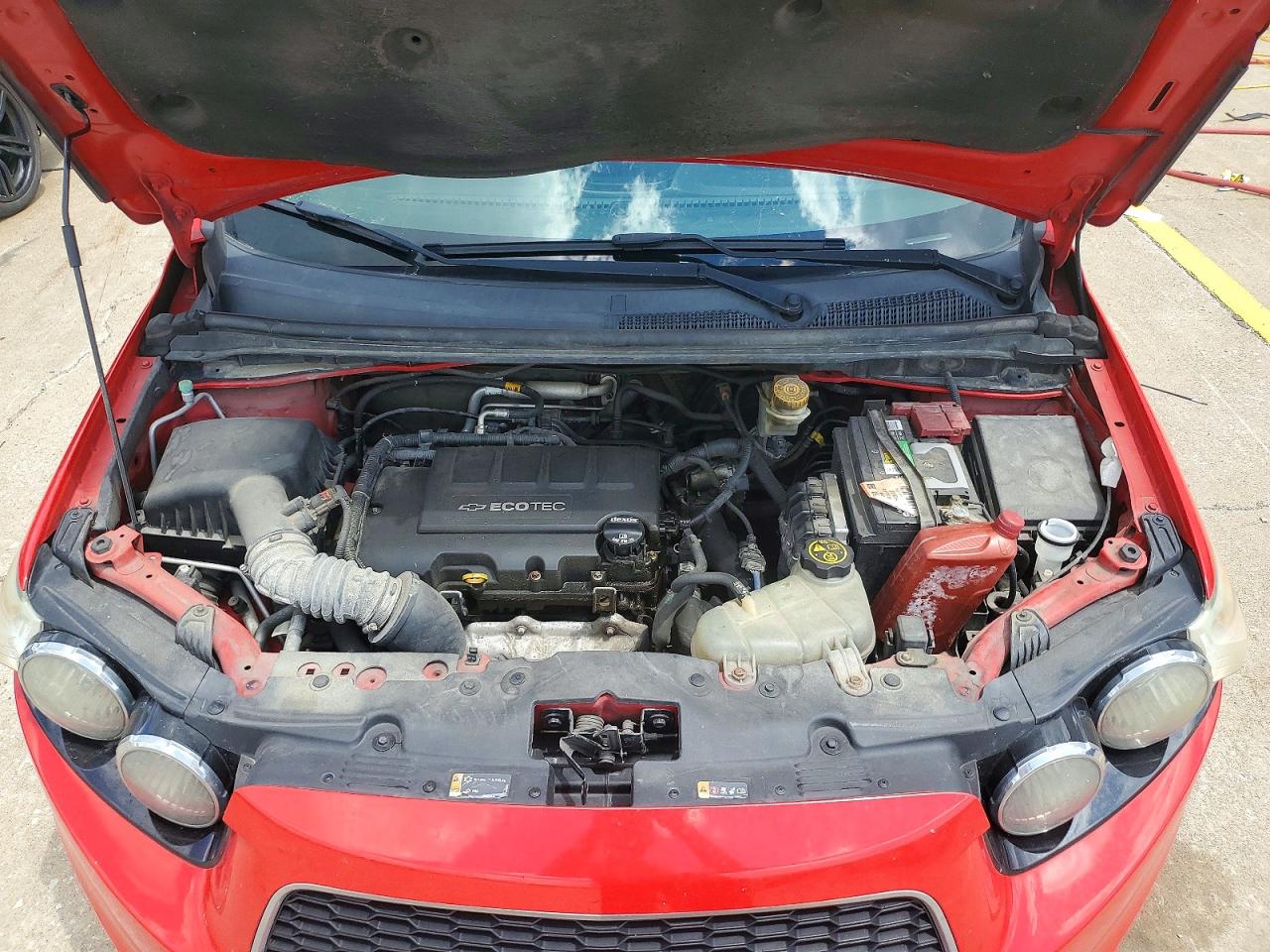 2015 Chevrolet Sonic Rs Red vin: 1G1JG6SB5F4119285