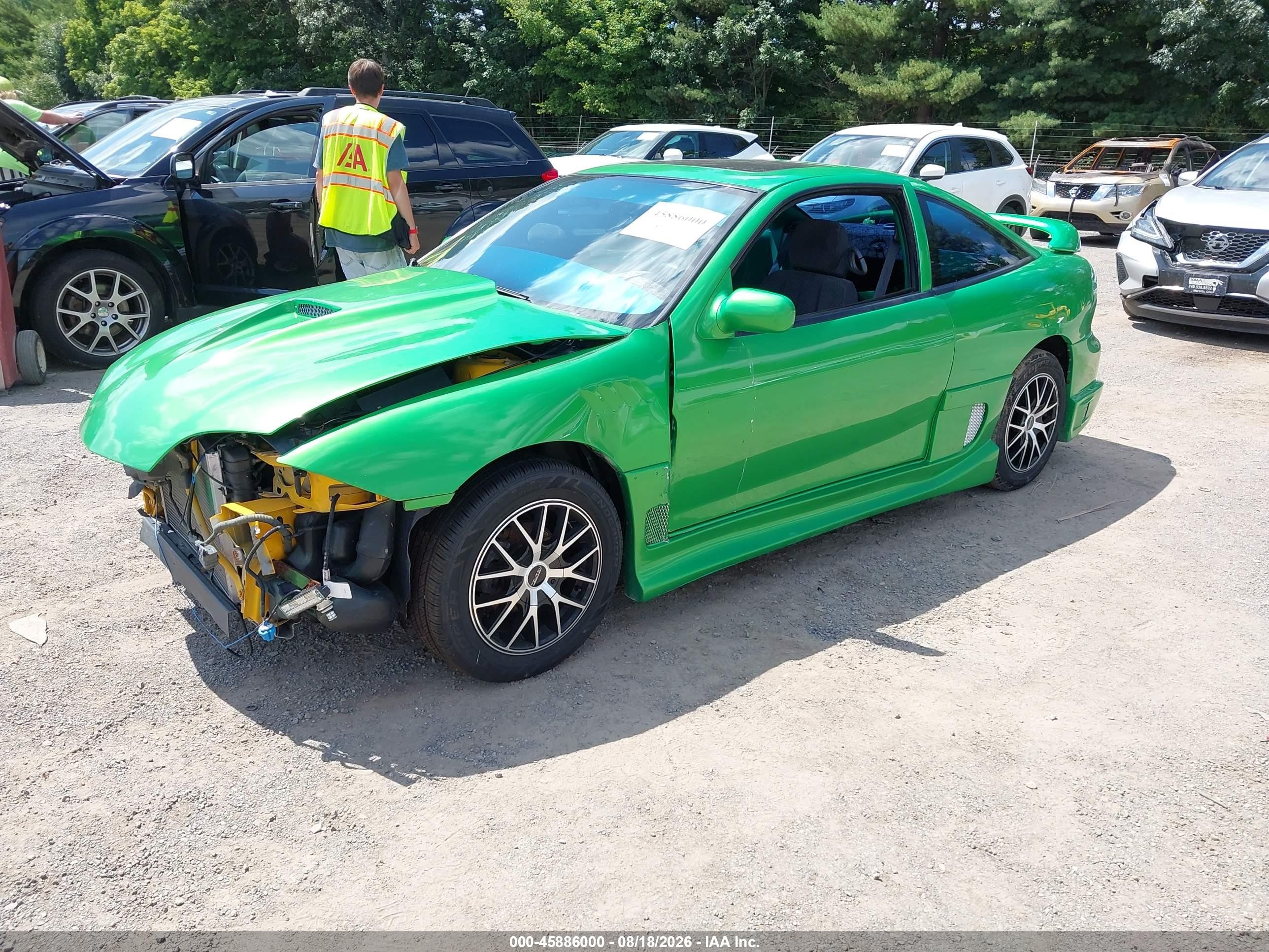 2002 Chevrolet Cavalier Z24 Green vin: 1G1JH12F327232633