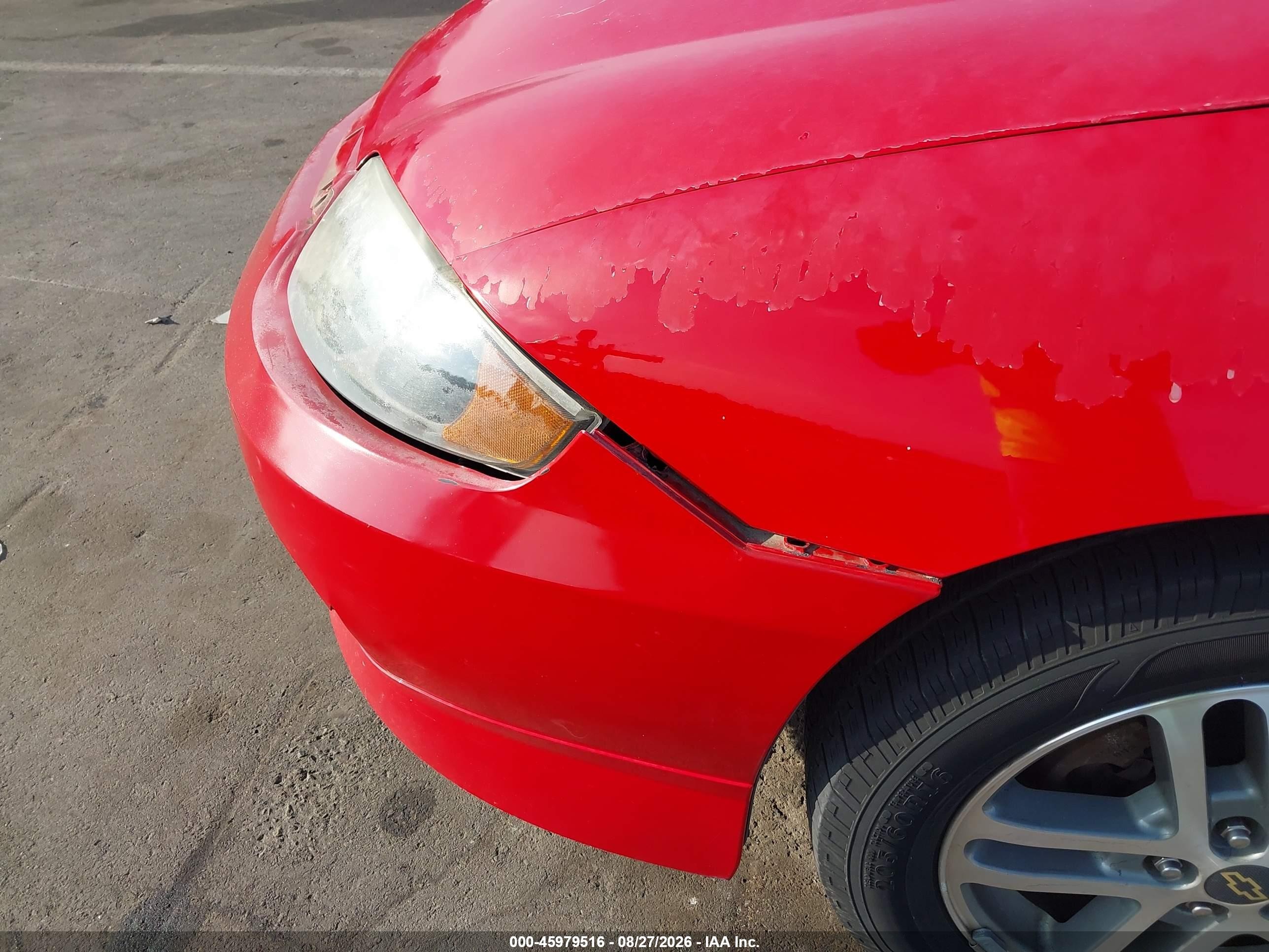 2005 Chevrolet Cavalier Ls Sport Red vin: 1G1JH12F557170673
