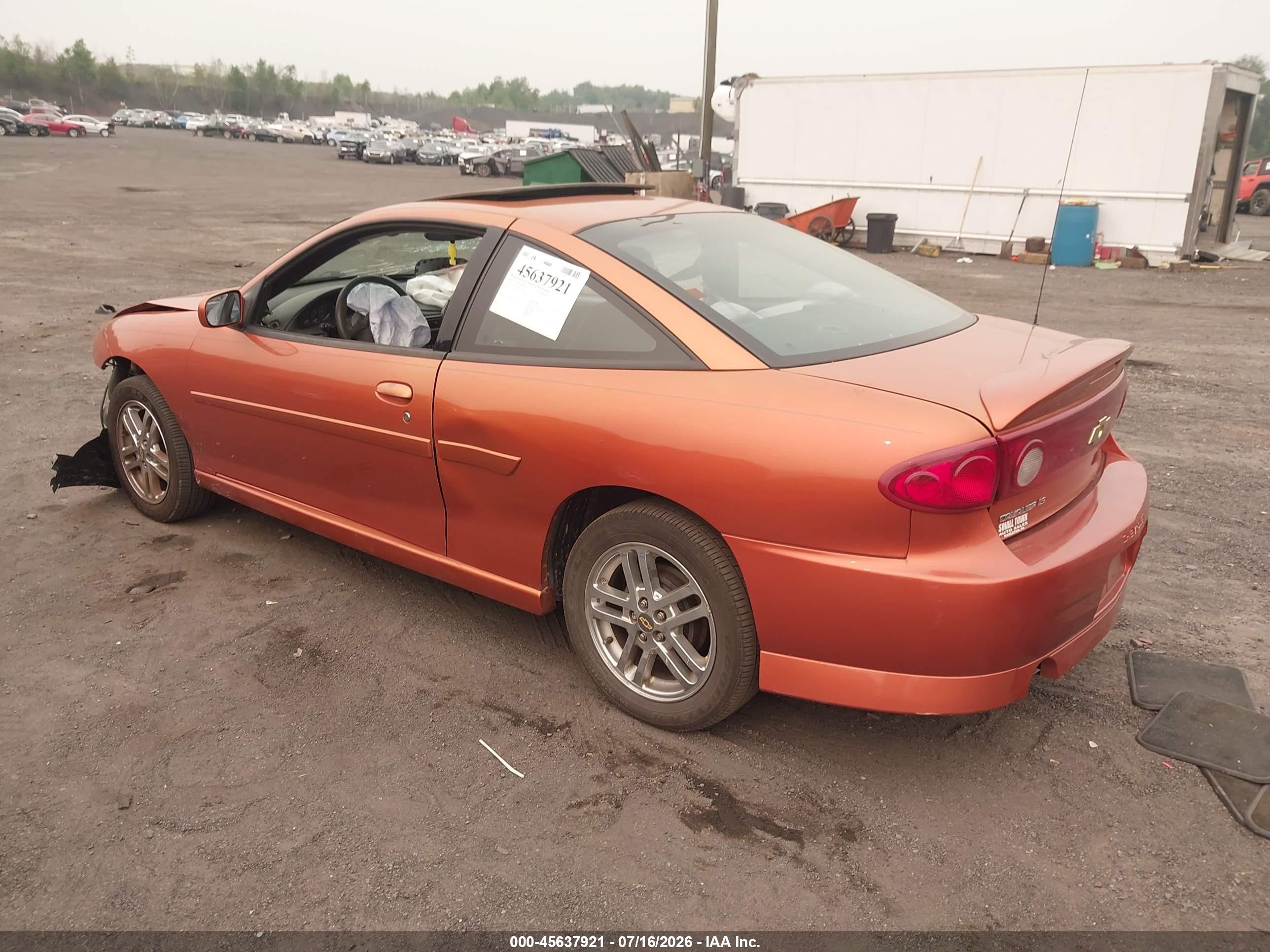 2005 Chevrolet Cavalier Ls Sport Оранжевый vin: 1G1JH12F857128126