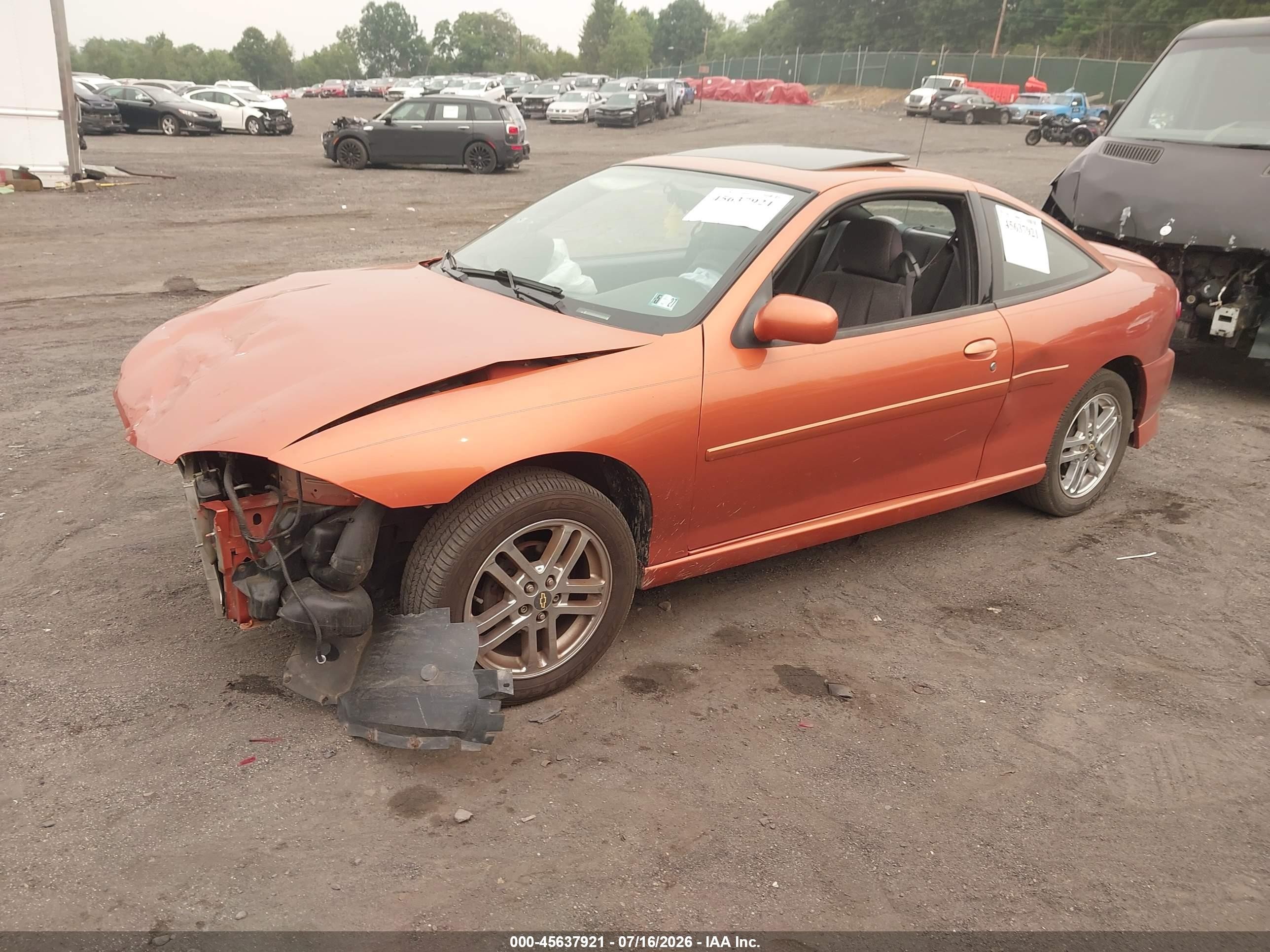 2005 Chevrolet Cavalier Ls Sport Оранжевый vin: 1G1JH12F857128126