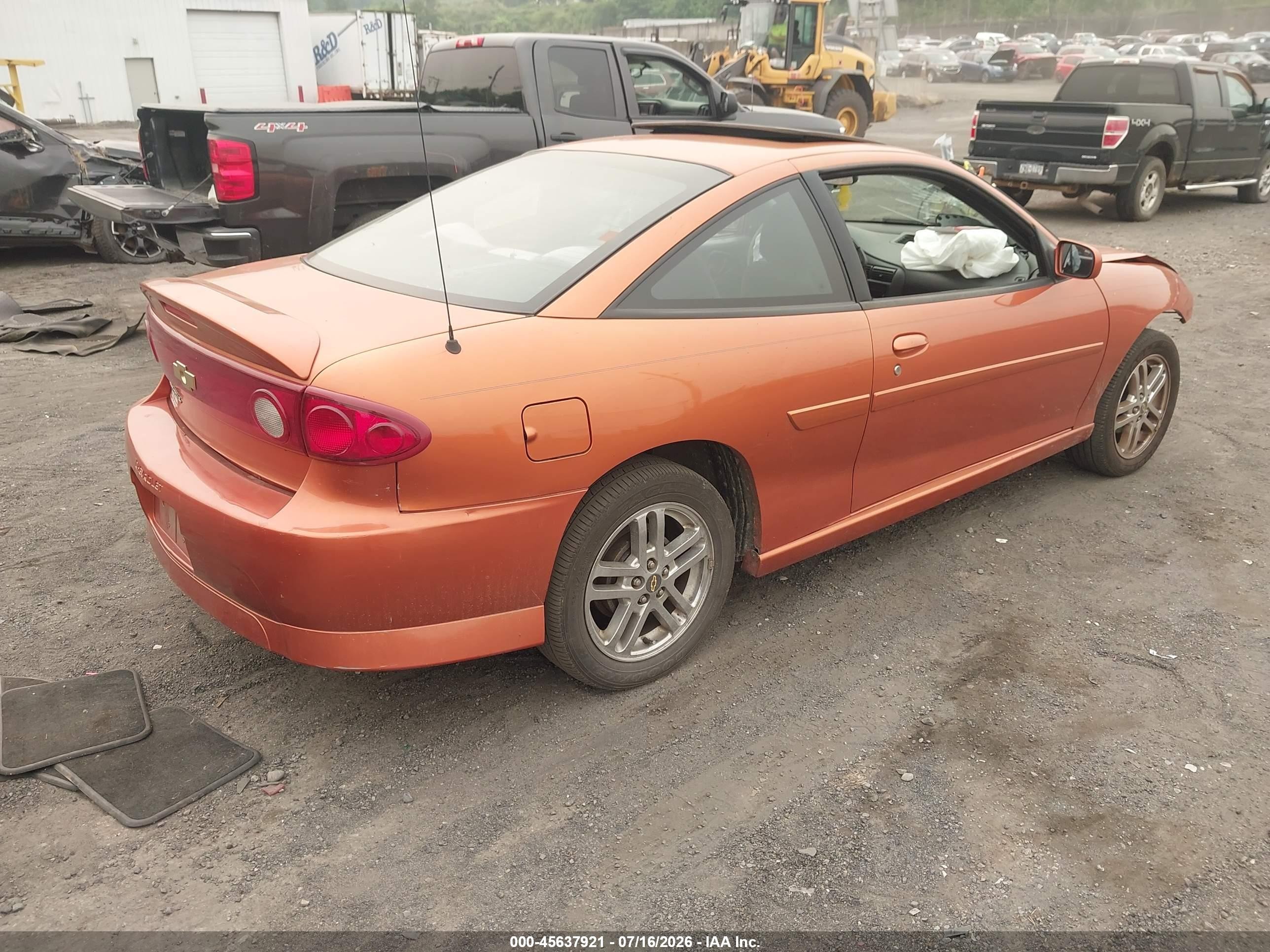 2005 Chevrolet Cavalier Ls Sport Оранжевый vin: 1G1JH12F857128126