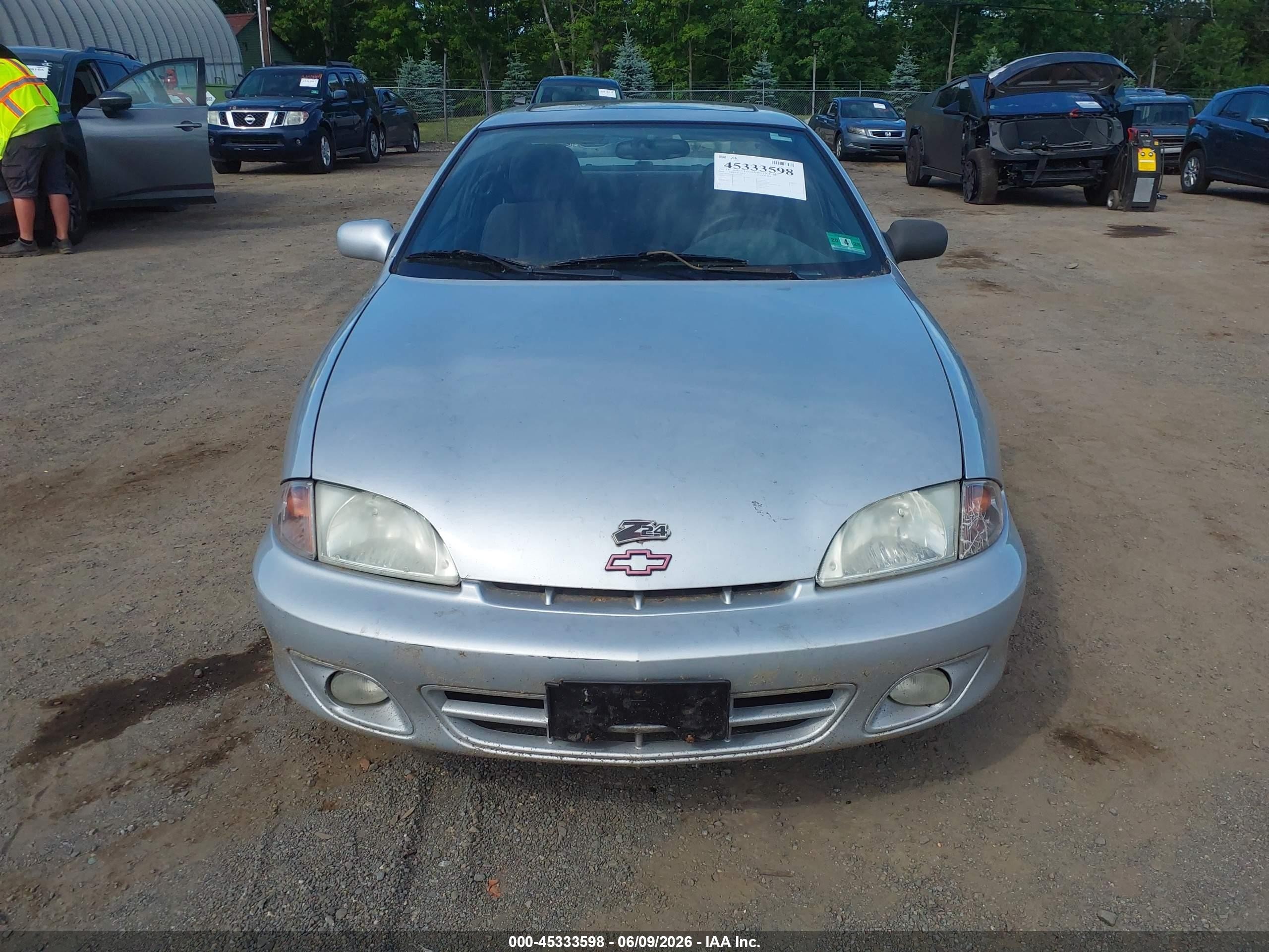 2002 Chevrolet Cavalier Z24 Silver vin: 1G1JH12T727170482