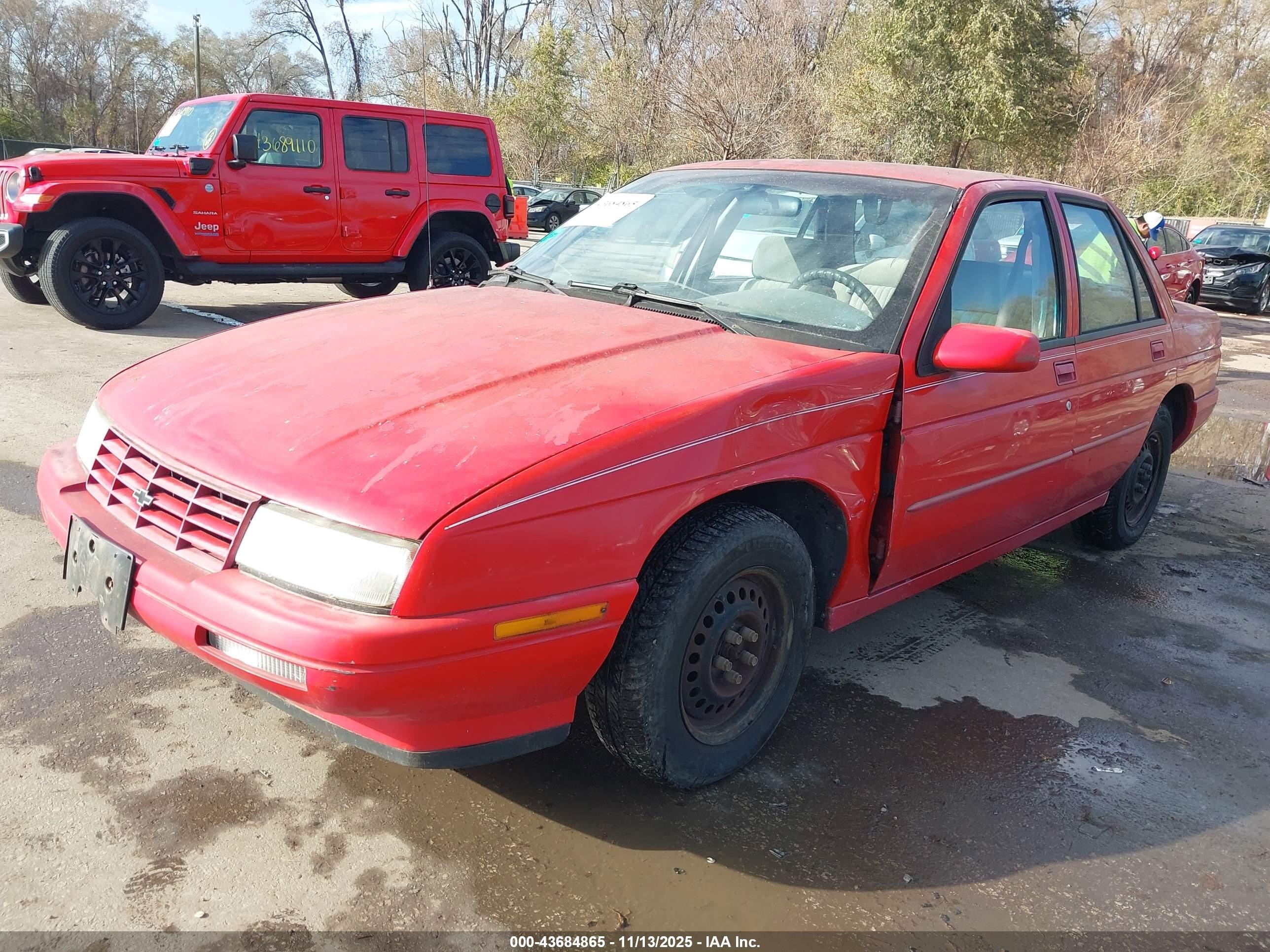 1996 Chevrolet Corsica   Красный vin: 1G1LD5546TY100435