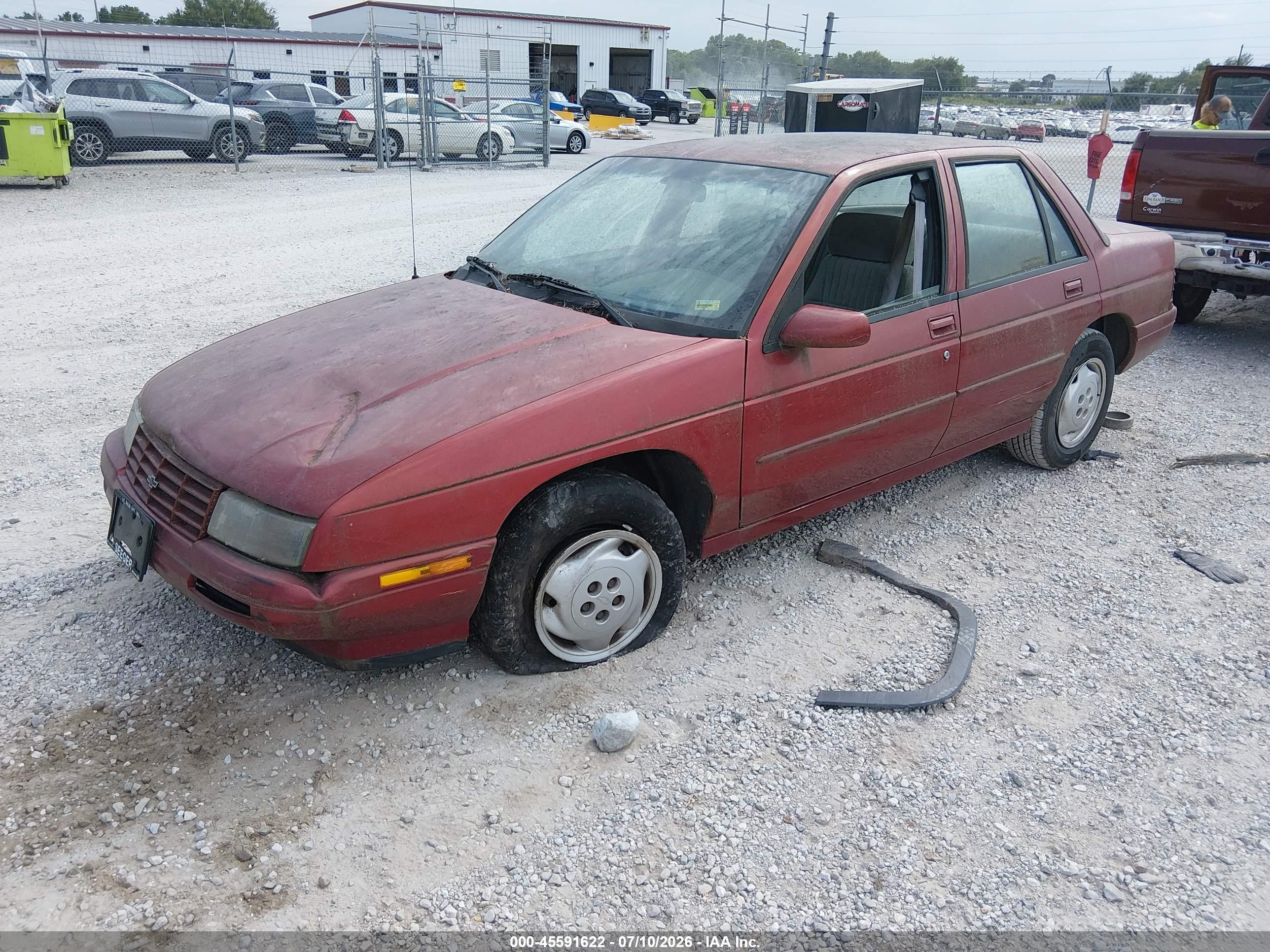 1995 Chevrolet Corsica   Maroon vin: 1G1LD55M8SY184627