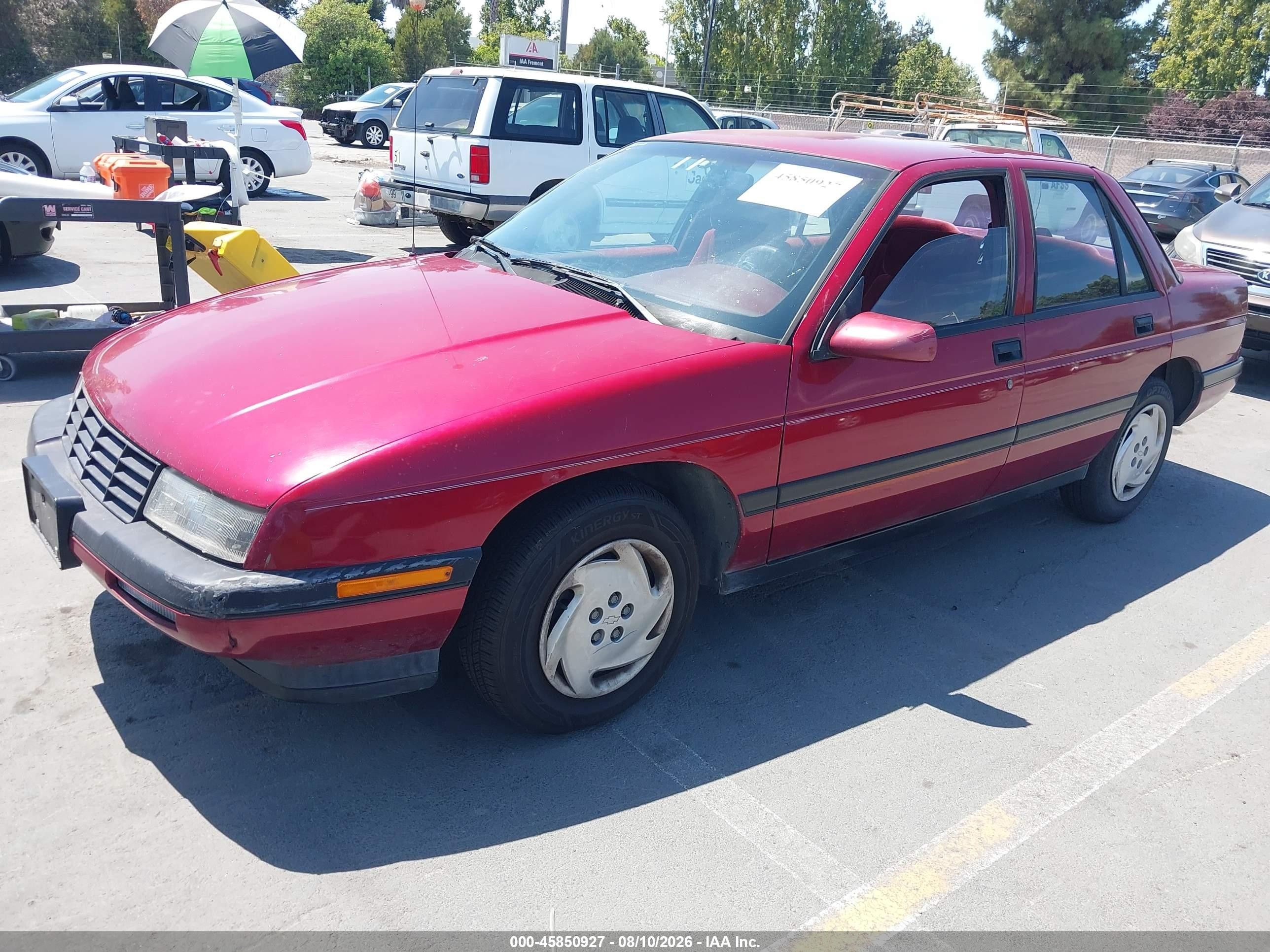 1993 Chevrolet Corsica Lt Burgundy vin: 1G1LT53T7PY182338