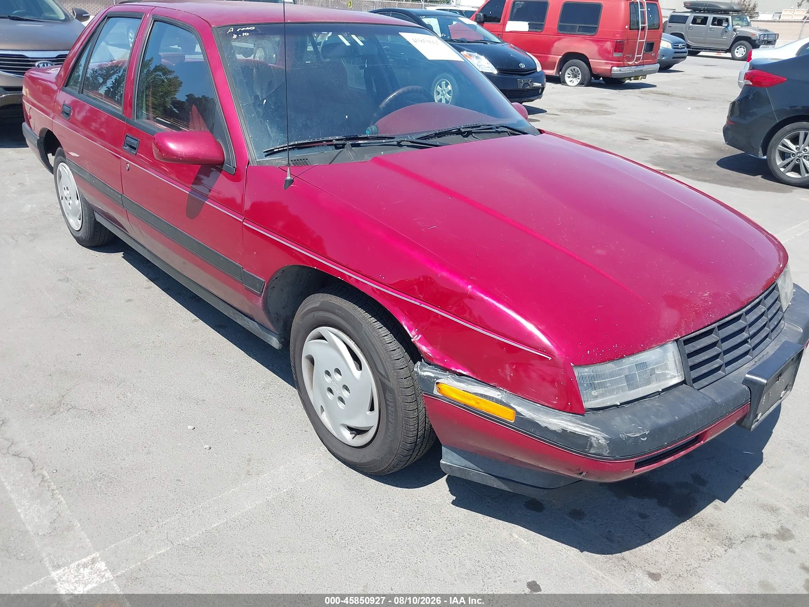 1993 Chevrolet Corsica Lt Burgundy vin: 1G1LT53T7PY182338