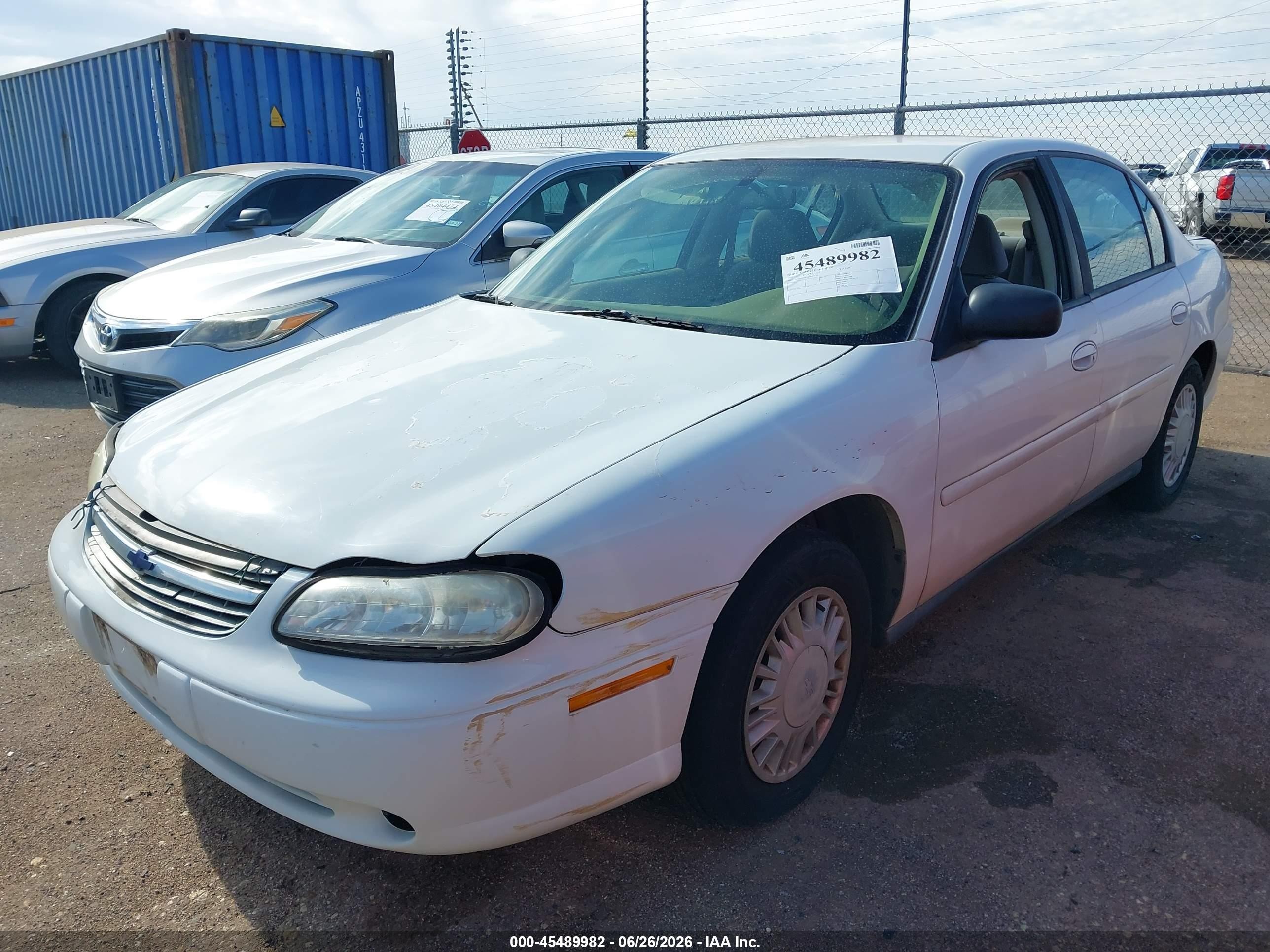 2004 Chevrolet Classic   White vin: 1G1ND52F54M653729