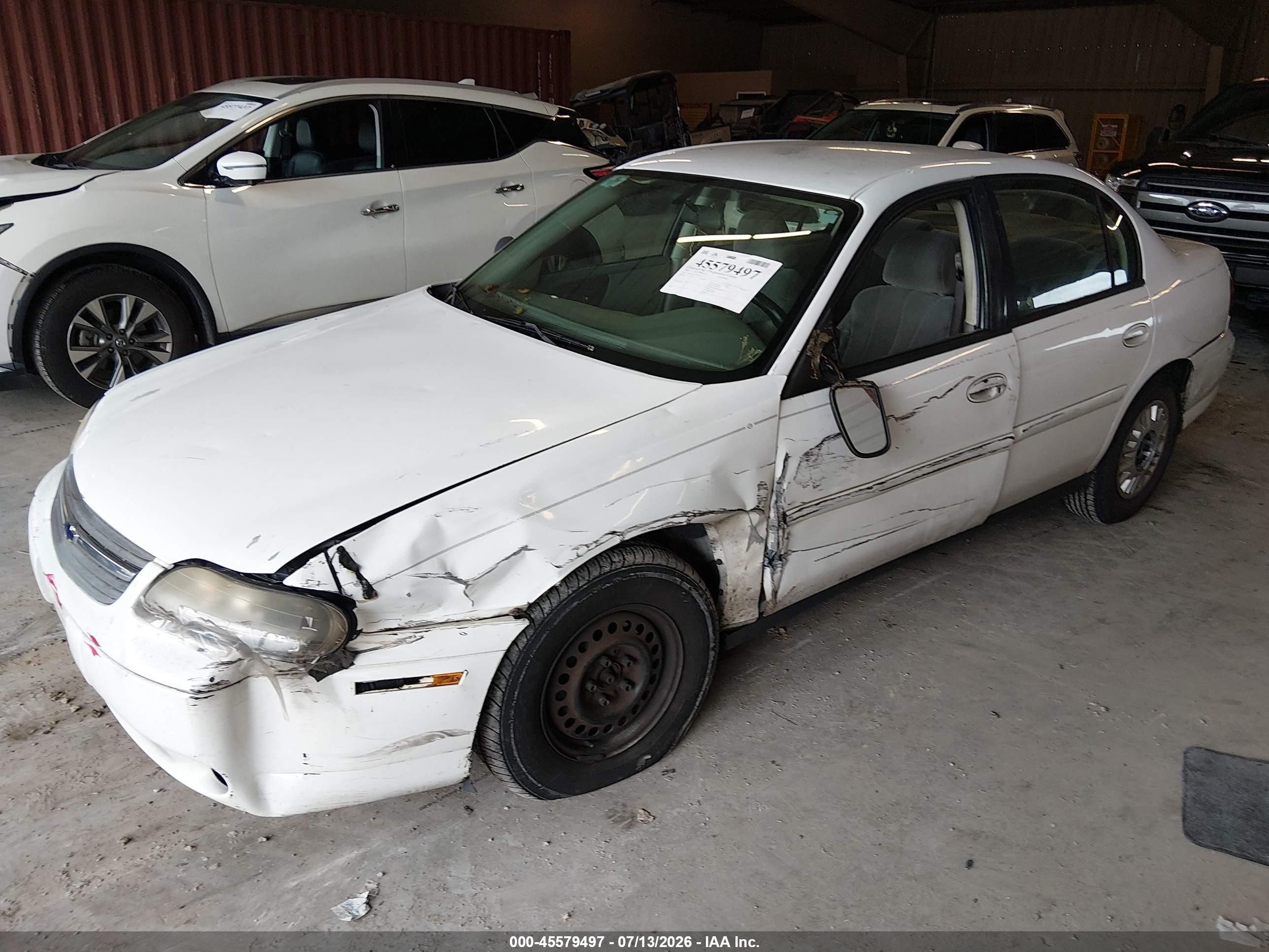 2005 Chevrolet Classic   White vin: 1G1ND52F65M180182