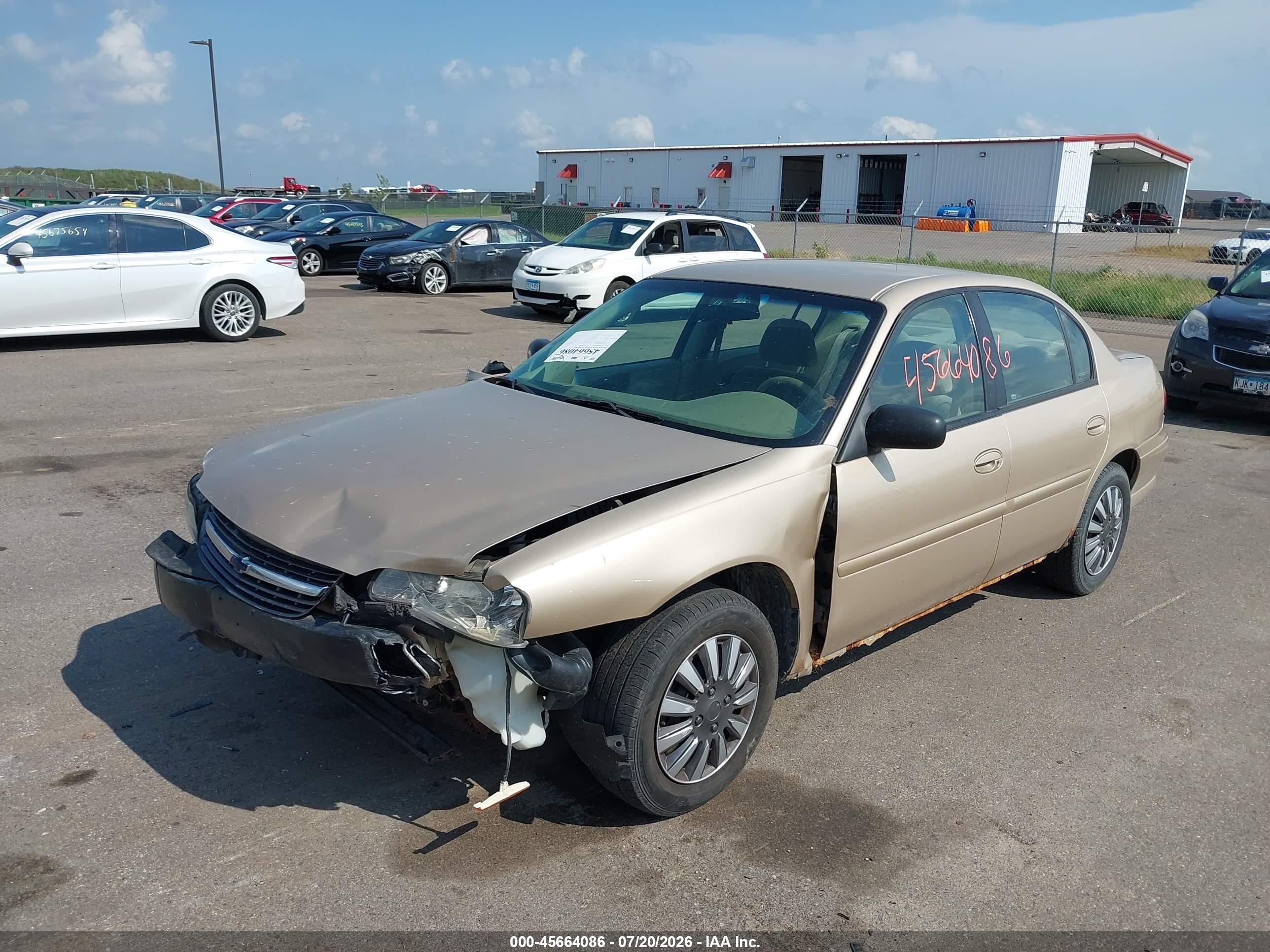 2001 Chevrolet Malibu   Gold vin: 1G1ND52J01M683057
