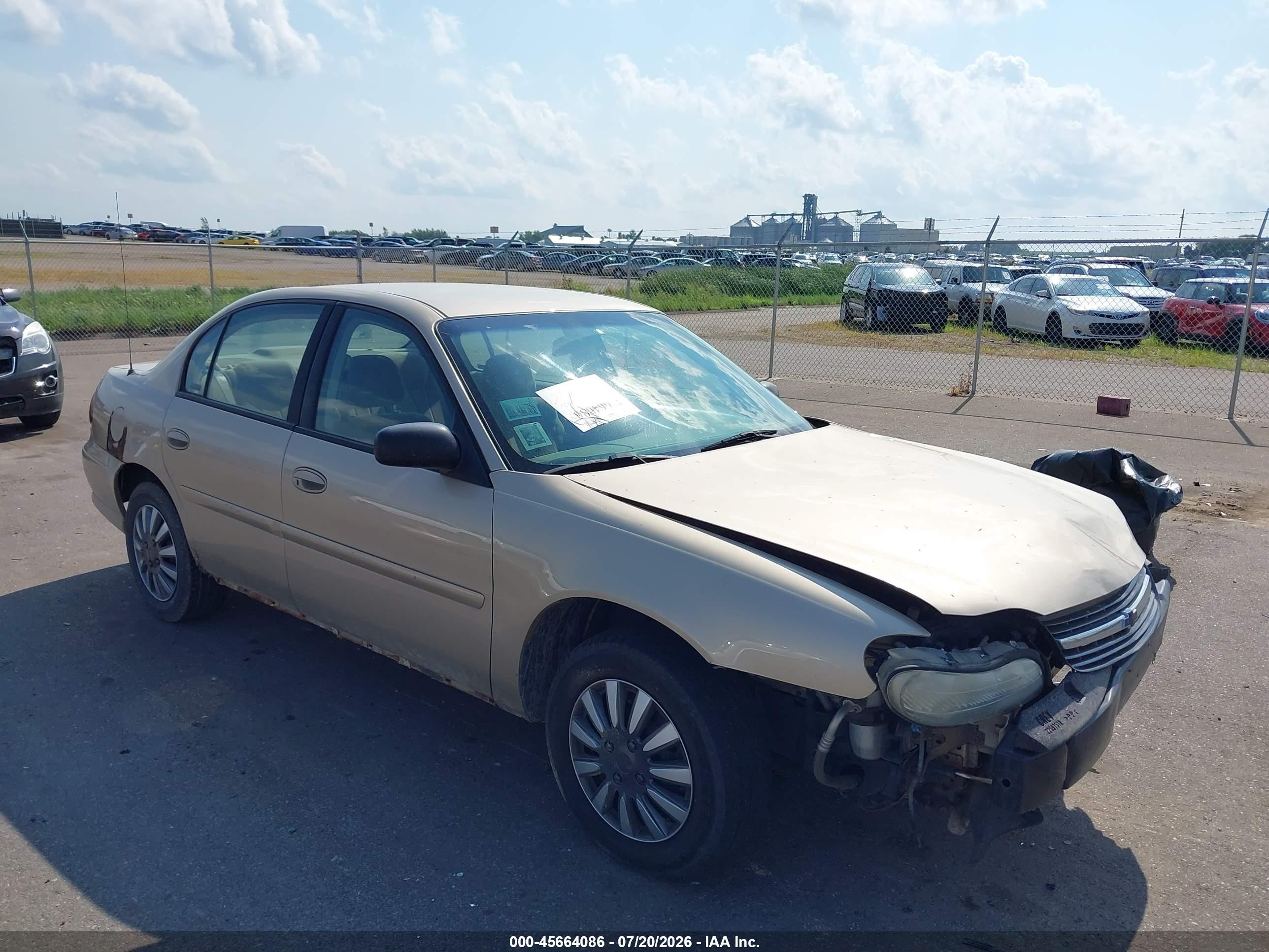2001 Chevrolet Malibu   Gold vin: 1G1ND52J01M683057