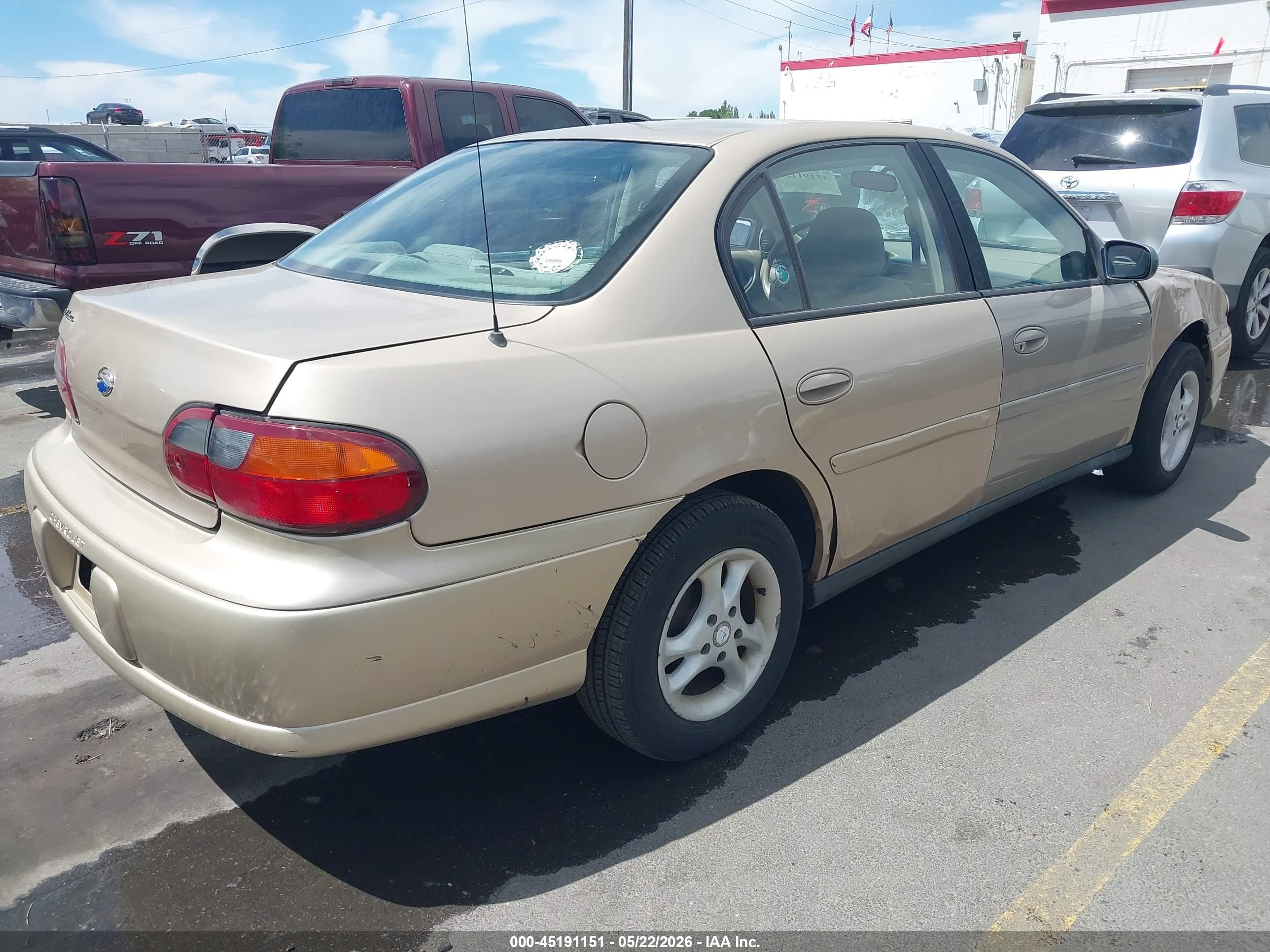2003 Chevrolet Malibu   Золотой vin: 1G1ND52J03M693963