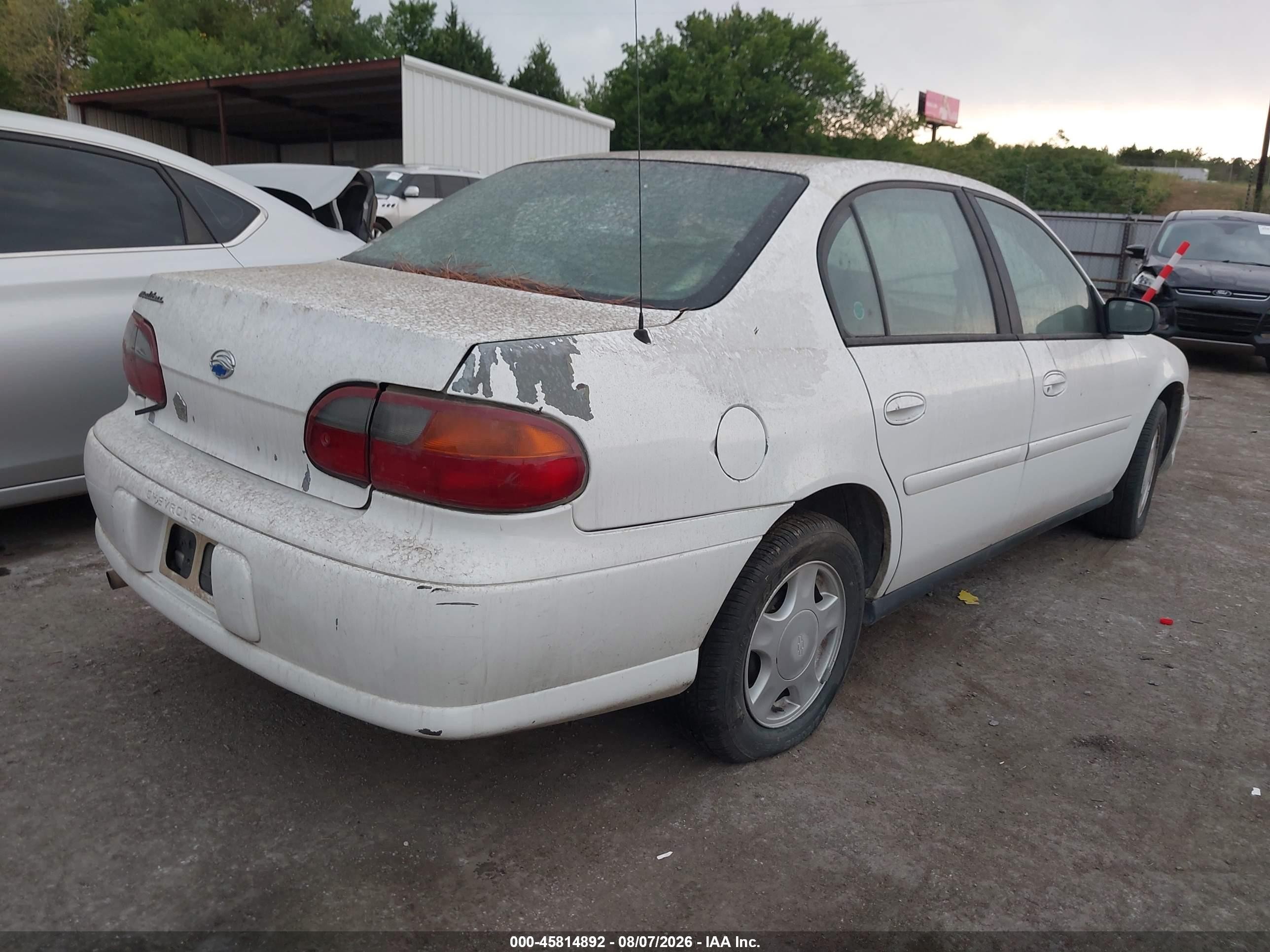 2003 Chevrolet Malibu   Белый vin: 1G1ND52J23M569581