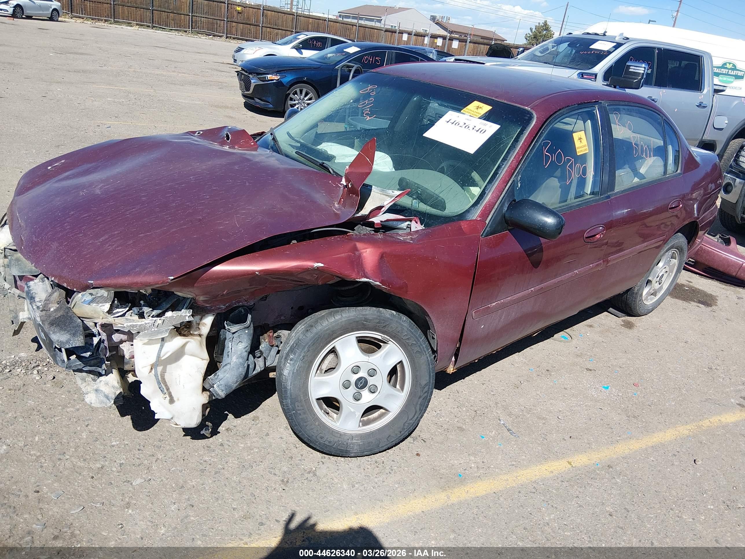 2003 Chevrolet Malibu   Maroon vin: 1G1ND52J23M698744