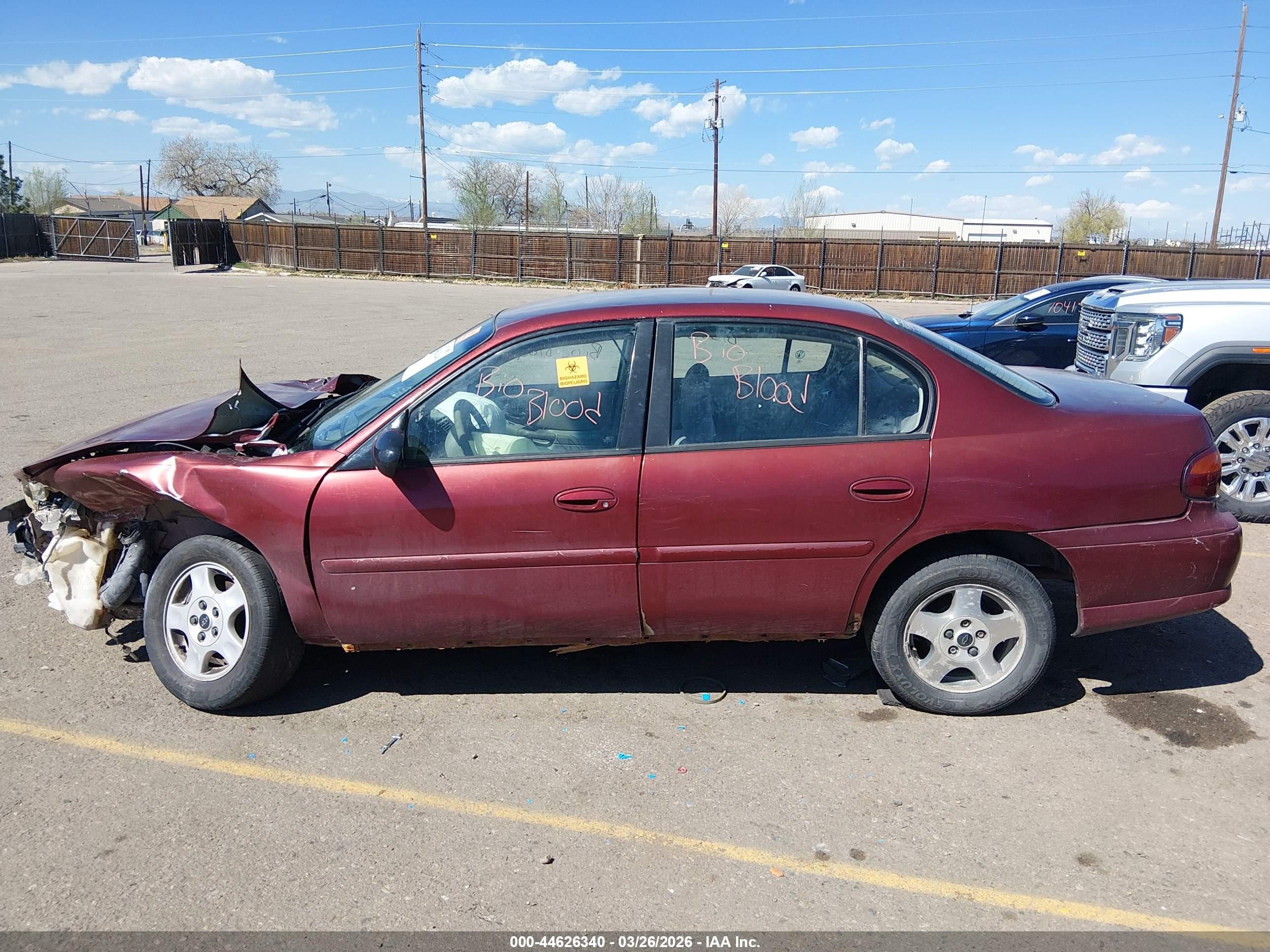 2003 Chevrolet Malibu   Maroon vin: 1G1ND52J23M698744