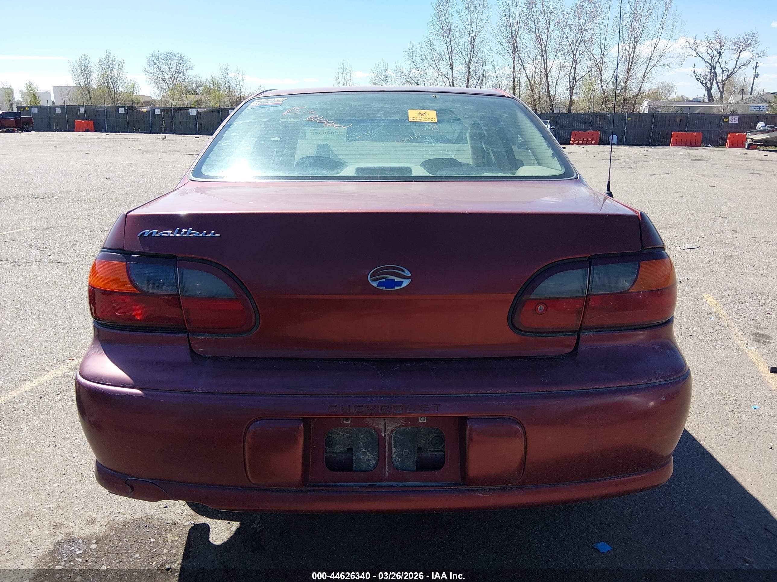 2003 Chevrolet Malibu   Maroon vin: 1G1ND52J23M698744