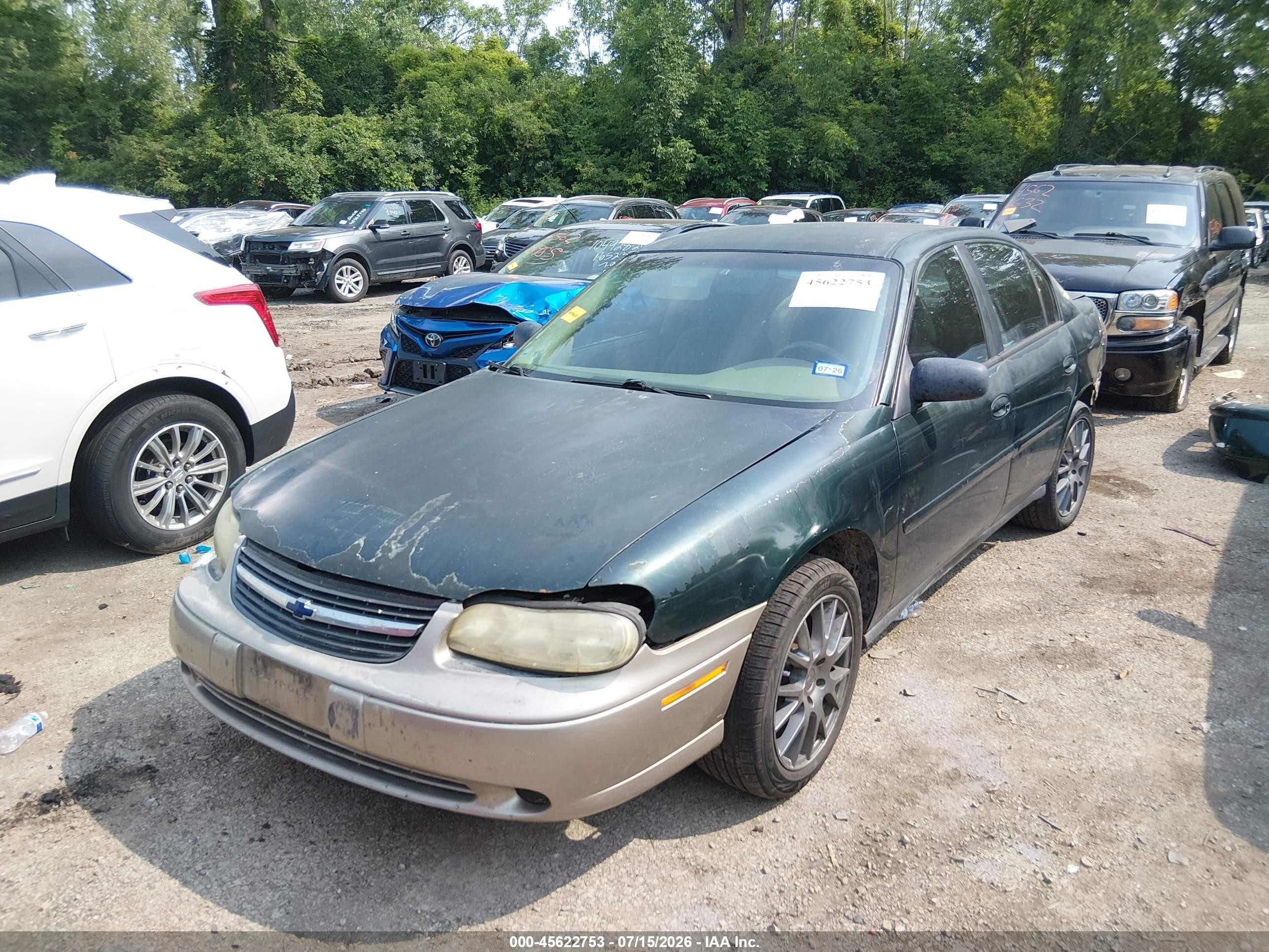 2003 Chevrolet Malibu   Green vin: 1G1ND52J33M720766