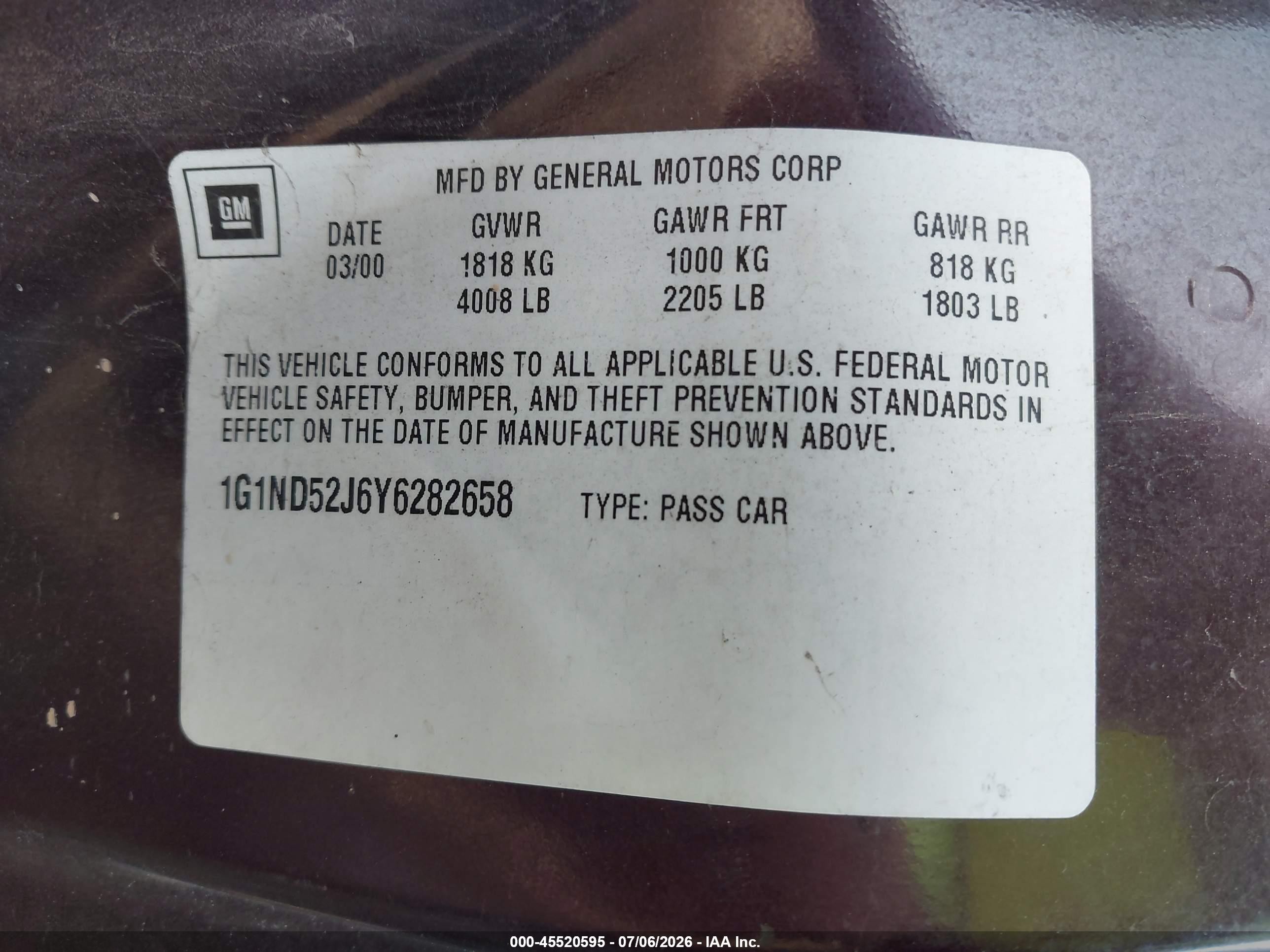 2000 Chevrolet Malibu   Темно-бордовый vin: 1G1ND52J6Y6282658