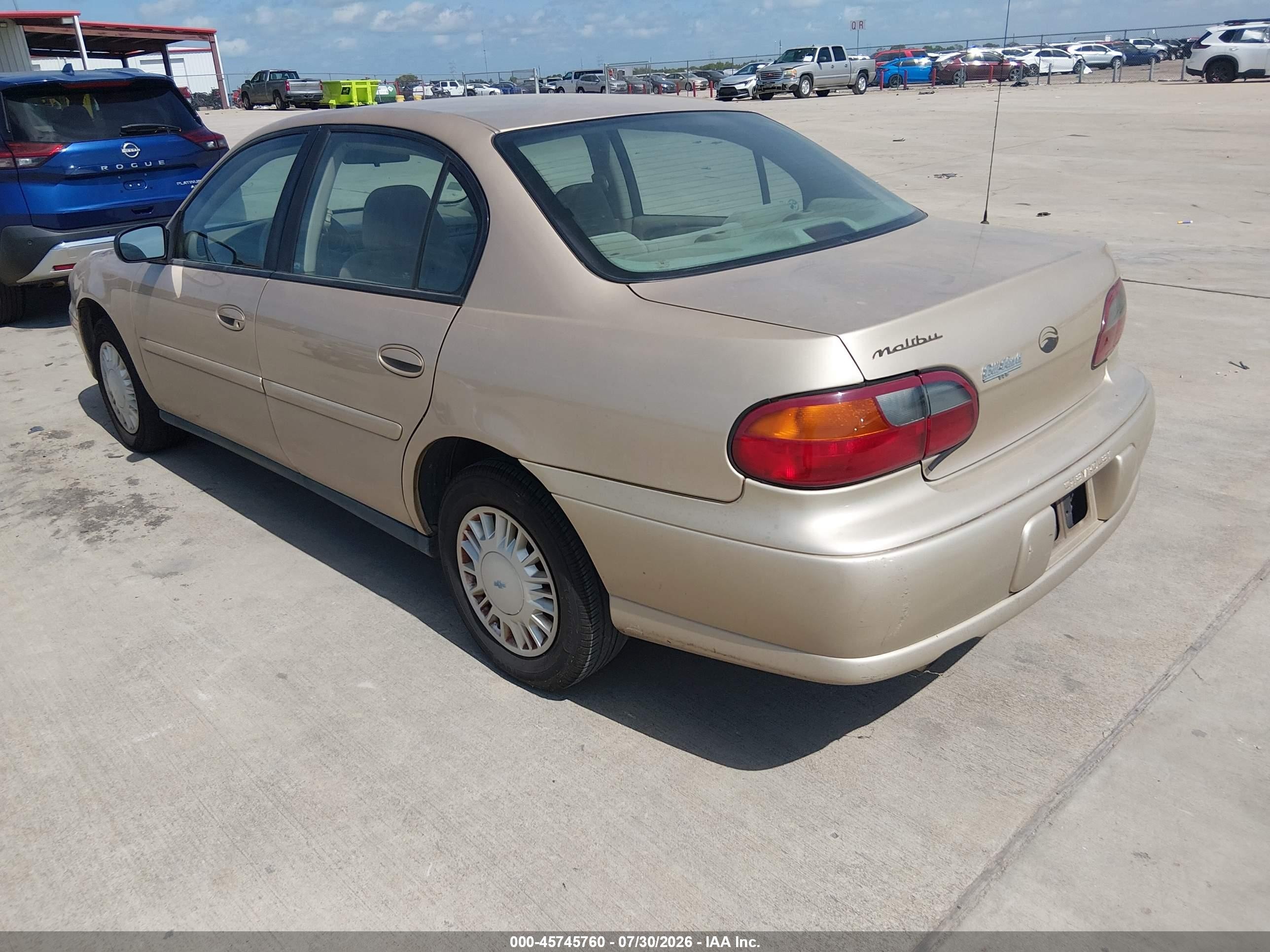 2003 Chevrolet Malibu   Gold vin: 1G1ND52J93M601183