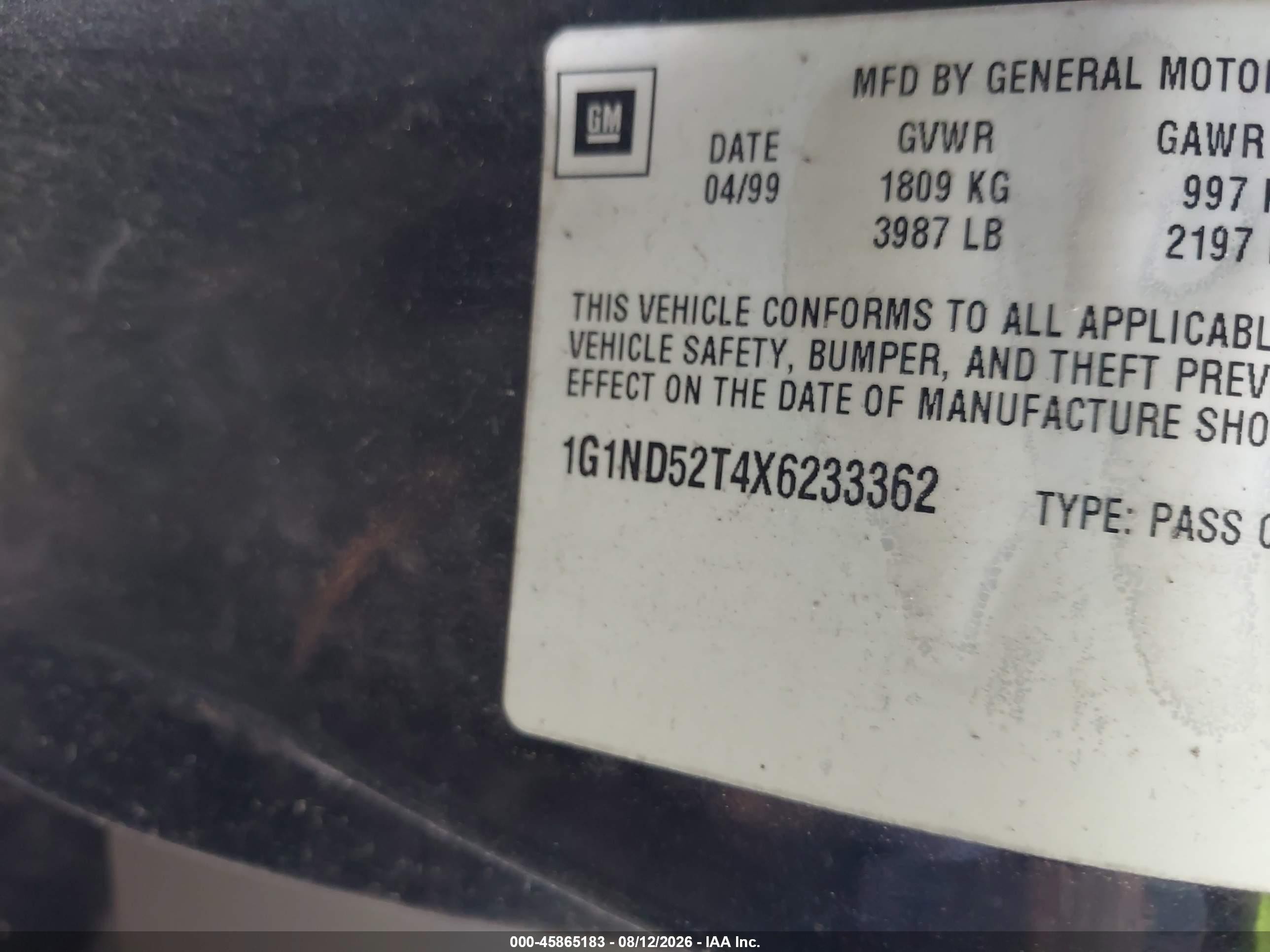 1999 Chevrolet Malibu   Dark Blue vin: 1G1ND52T4X6233362