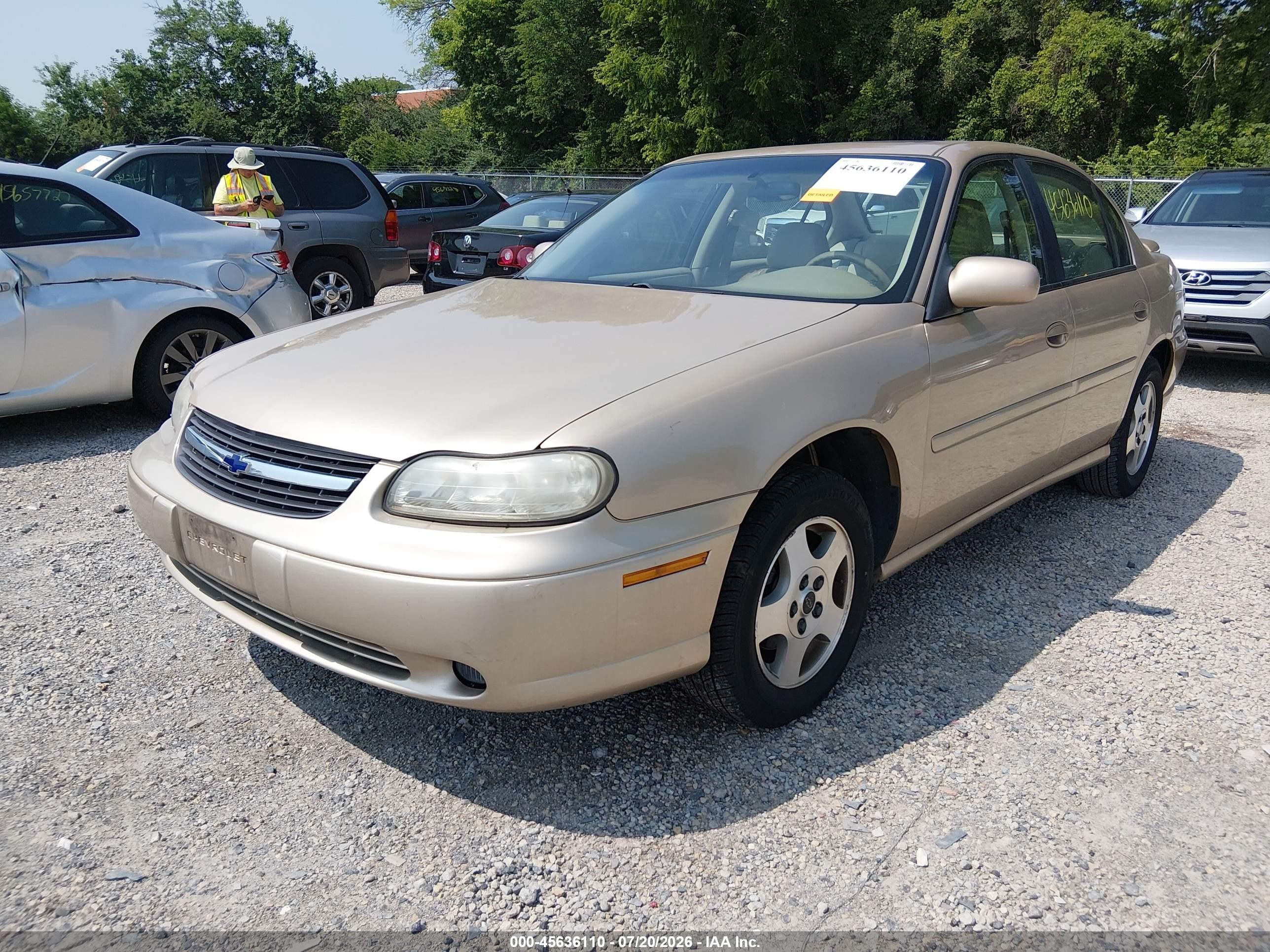 2003 Chevrolet Malibu Ls Gold vin: 1G1NE52J03M614983
