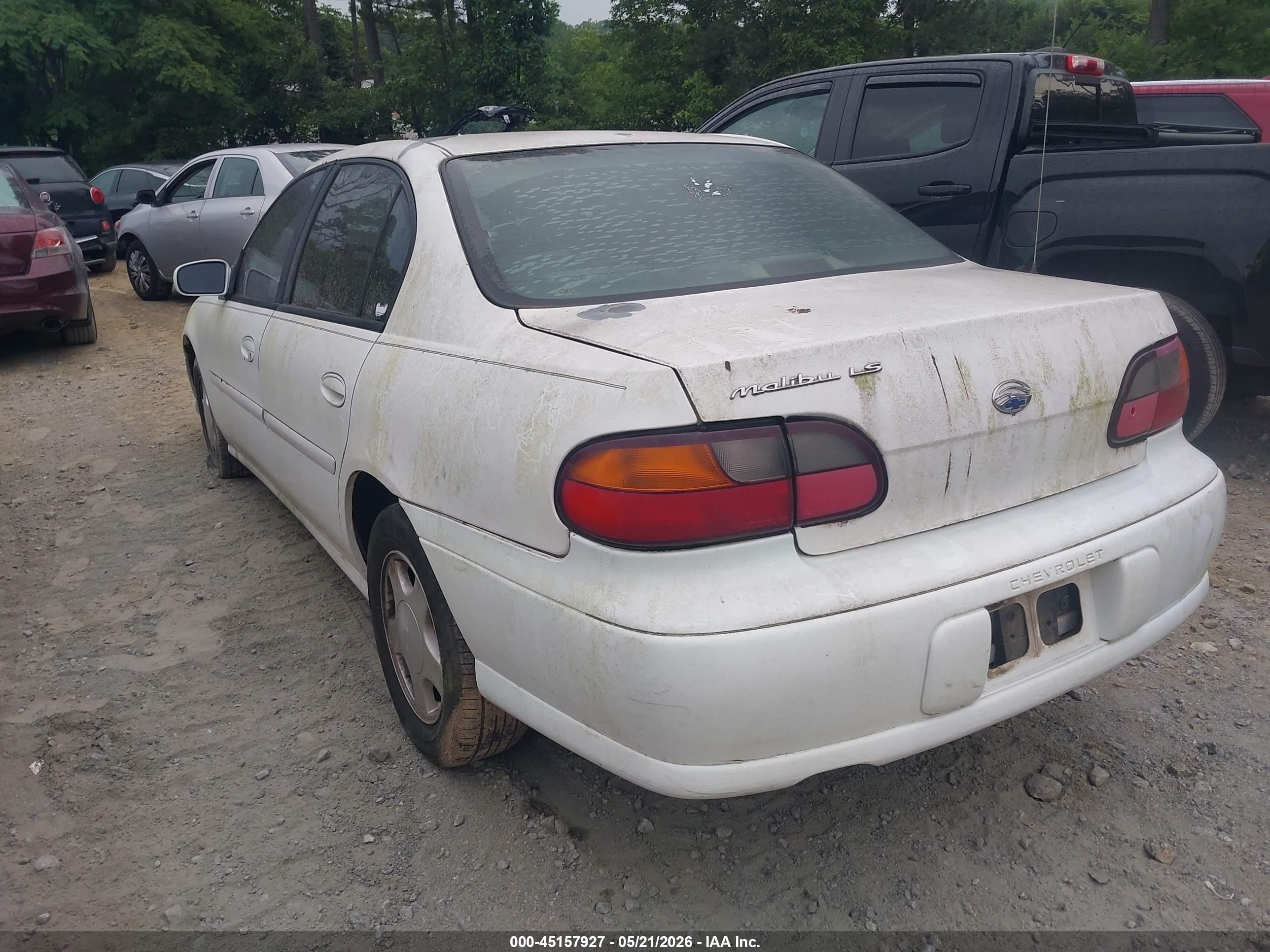 2000 Chevrolet Malibu Ls White vin: 1G1NE52J0Y6166109