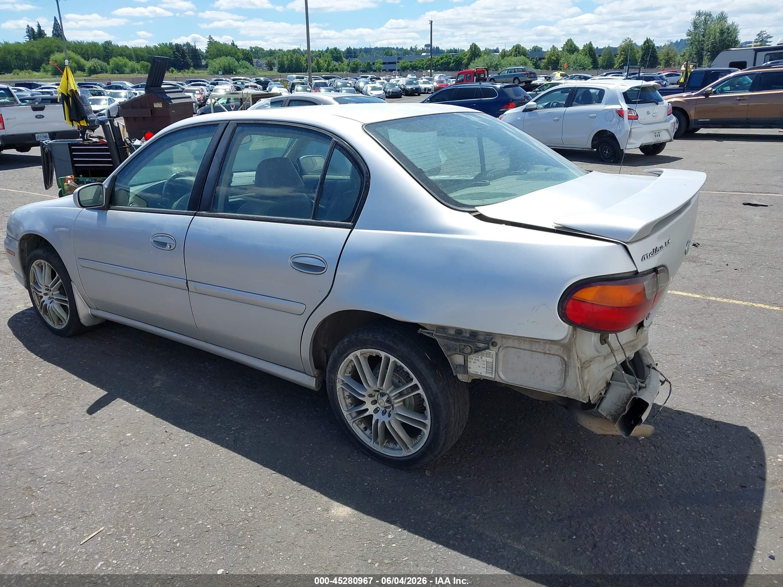 2002 Chevrolet Malibu Ls Silver vin: 1G1NE52J12M540990