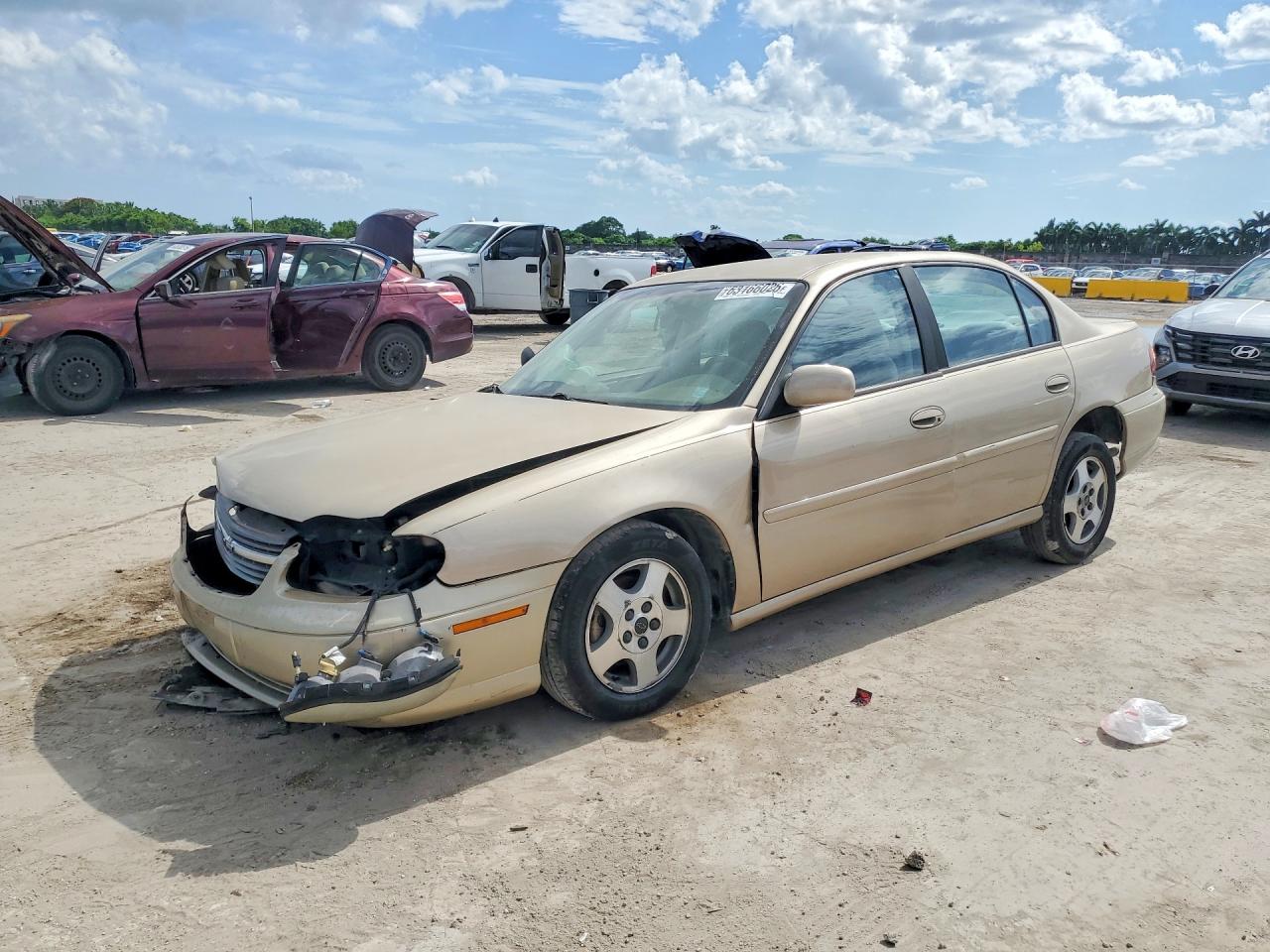 2003 Chevrolet Malibu Ls Beige vin: 1G1NE52J23M713868