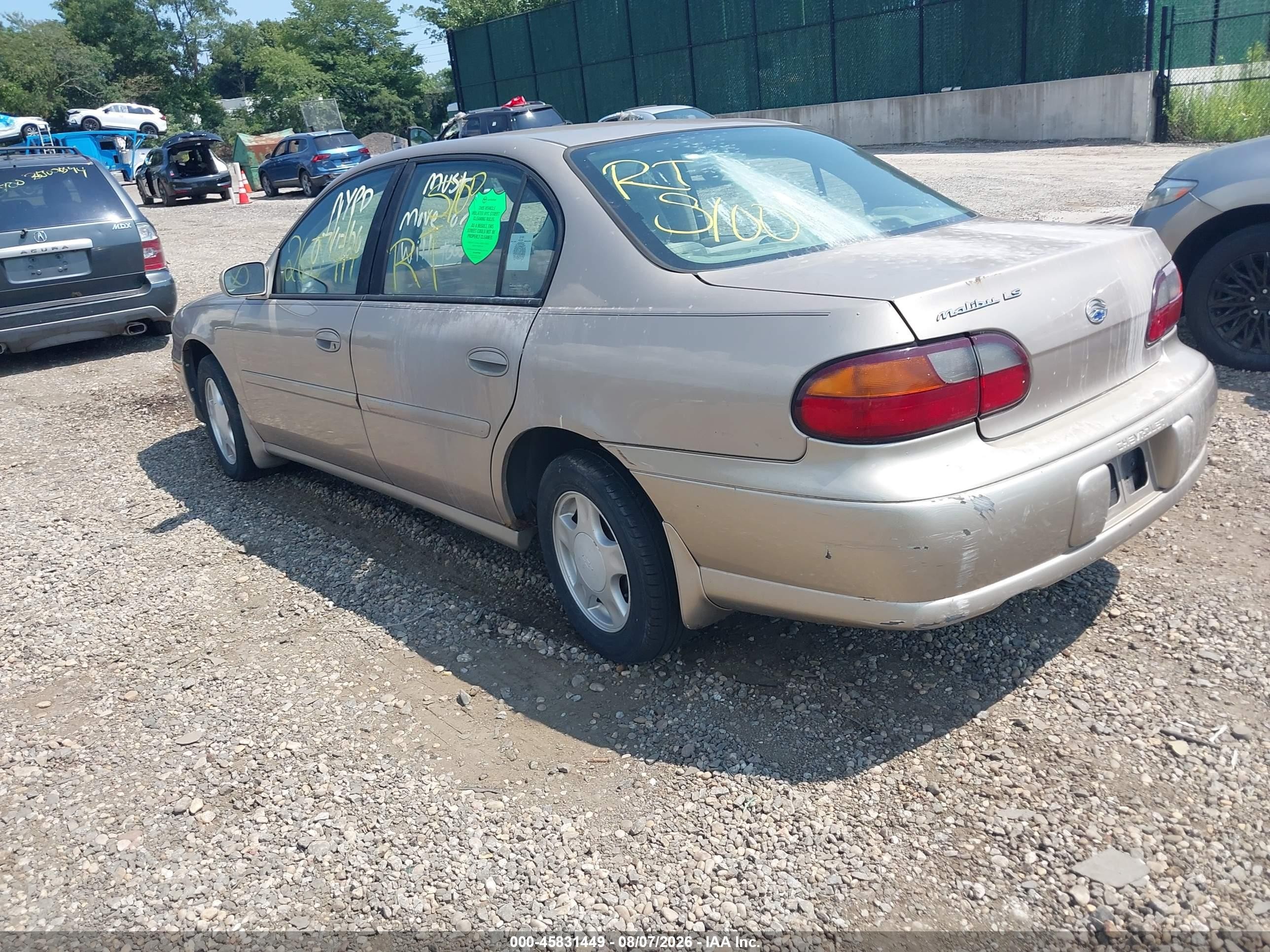 2000 Chevrolet Malibu Ls Gold vin: 1G1NE52J2Y6180500