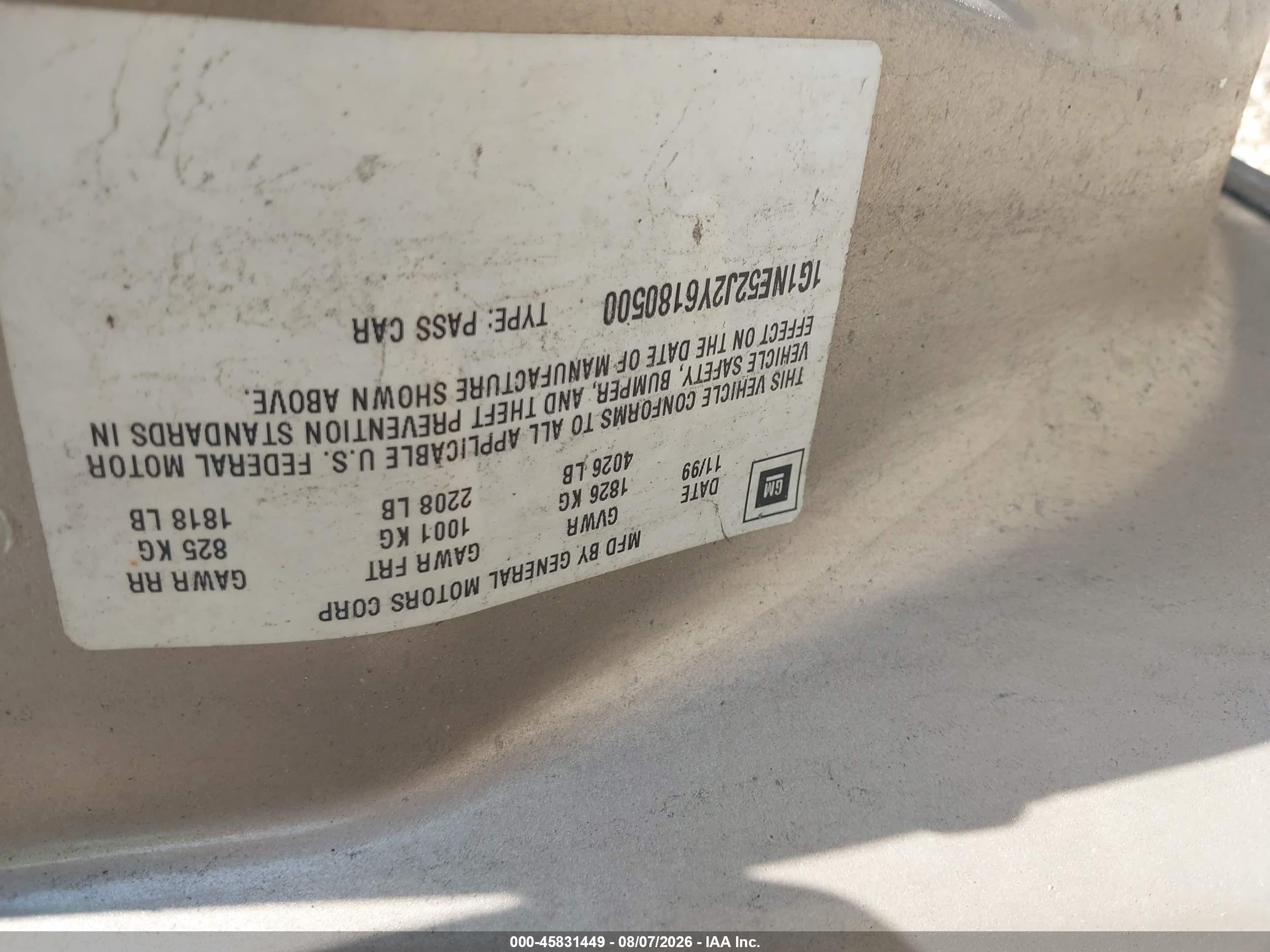 2000 Chevrolet Malibu Ls Gold vin: 1G1NE52J2Y6180500