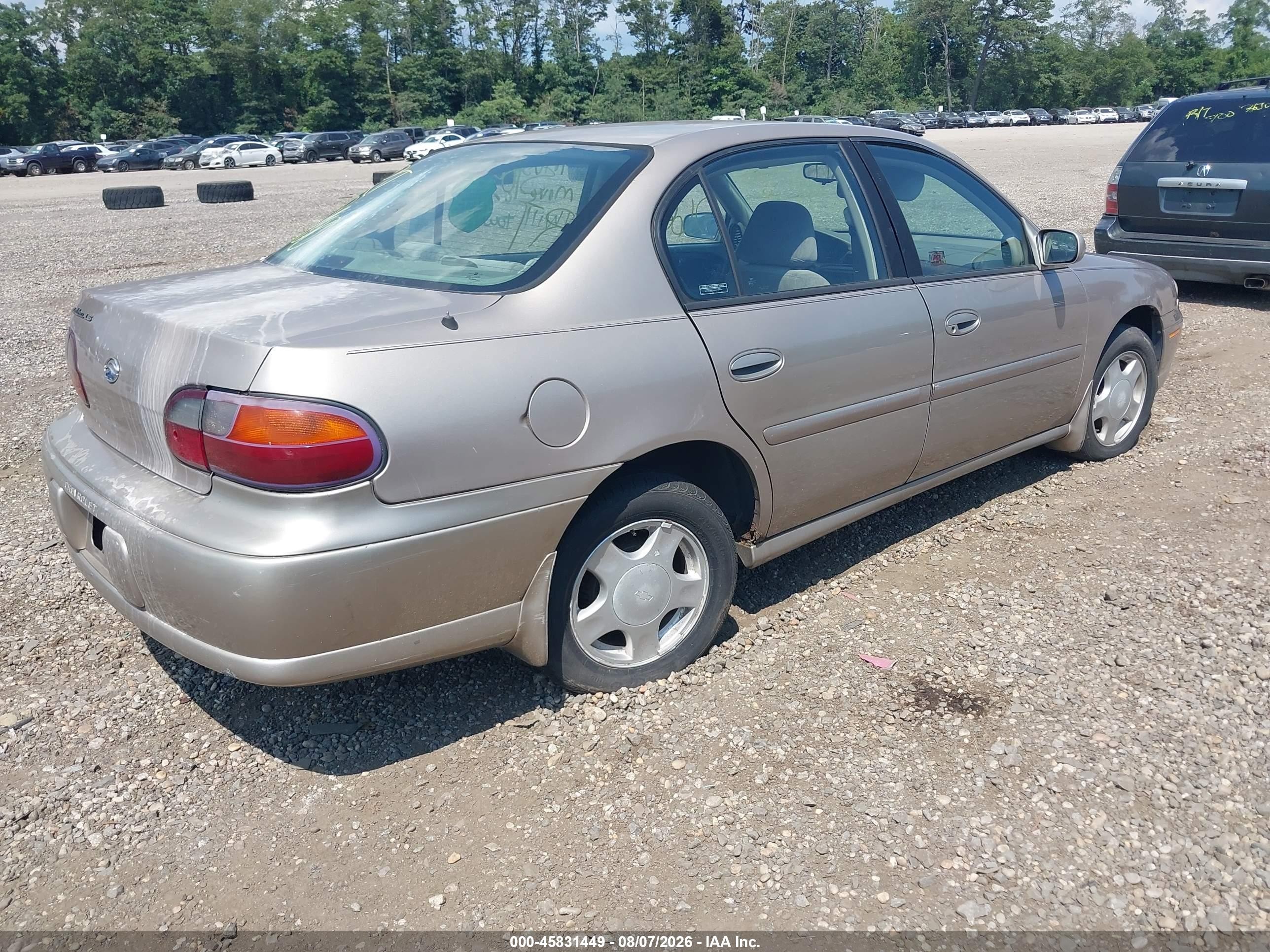 2000 Chevrolet Malibu Ls Gold vin: 1G1NE52J2Y6180500