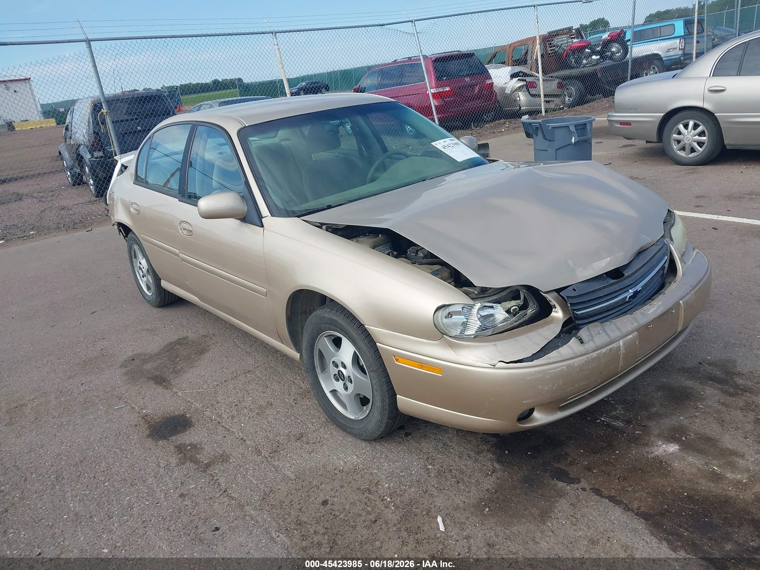 2003 Chevrolet Malibu Ls Tan vin: 1G1NE52J43M655407