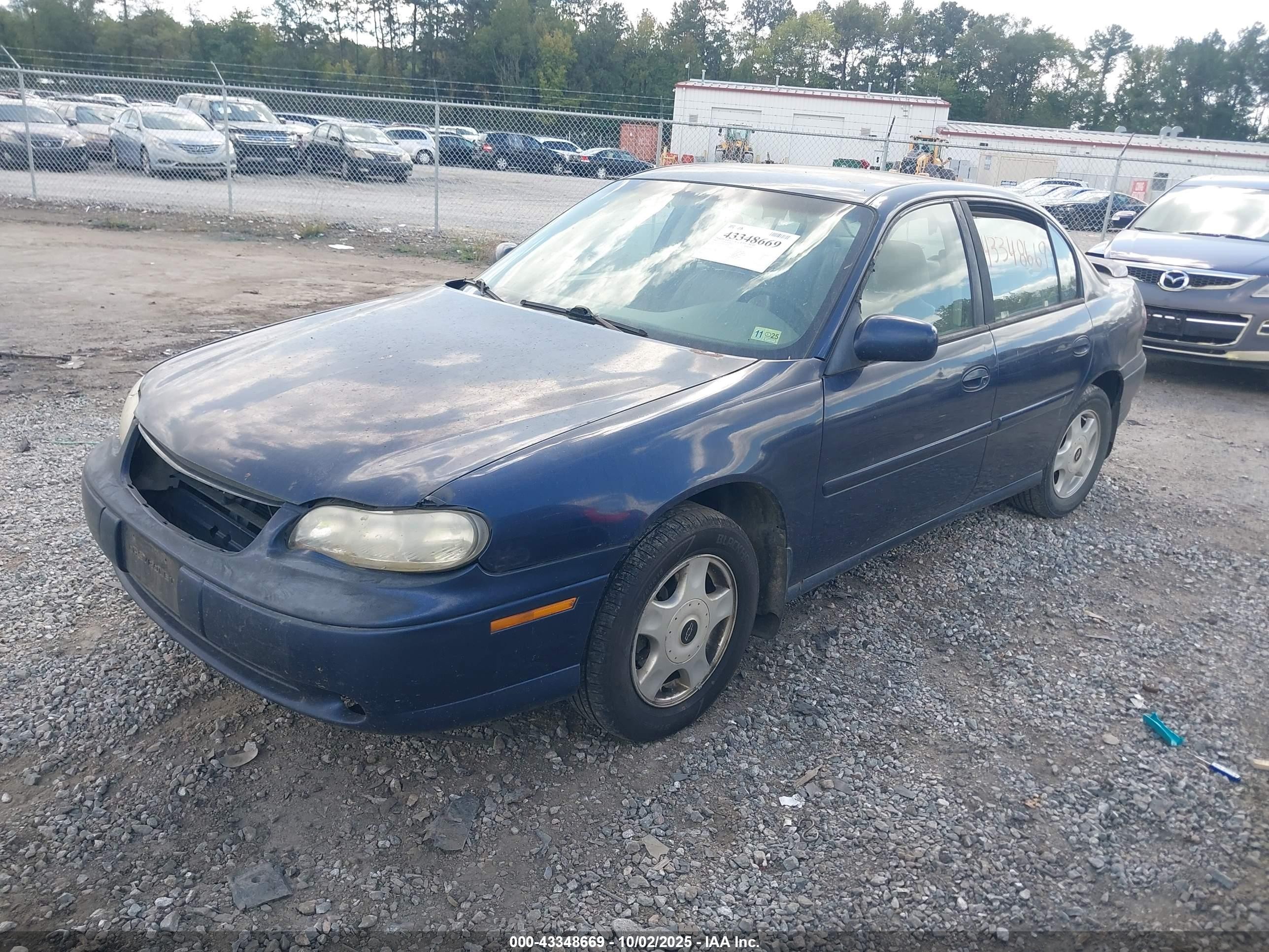 2001 Chevrolet Malibu Ls Dark Blue vin: 1G1NE52J716179252