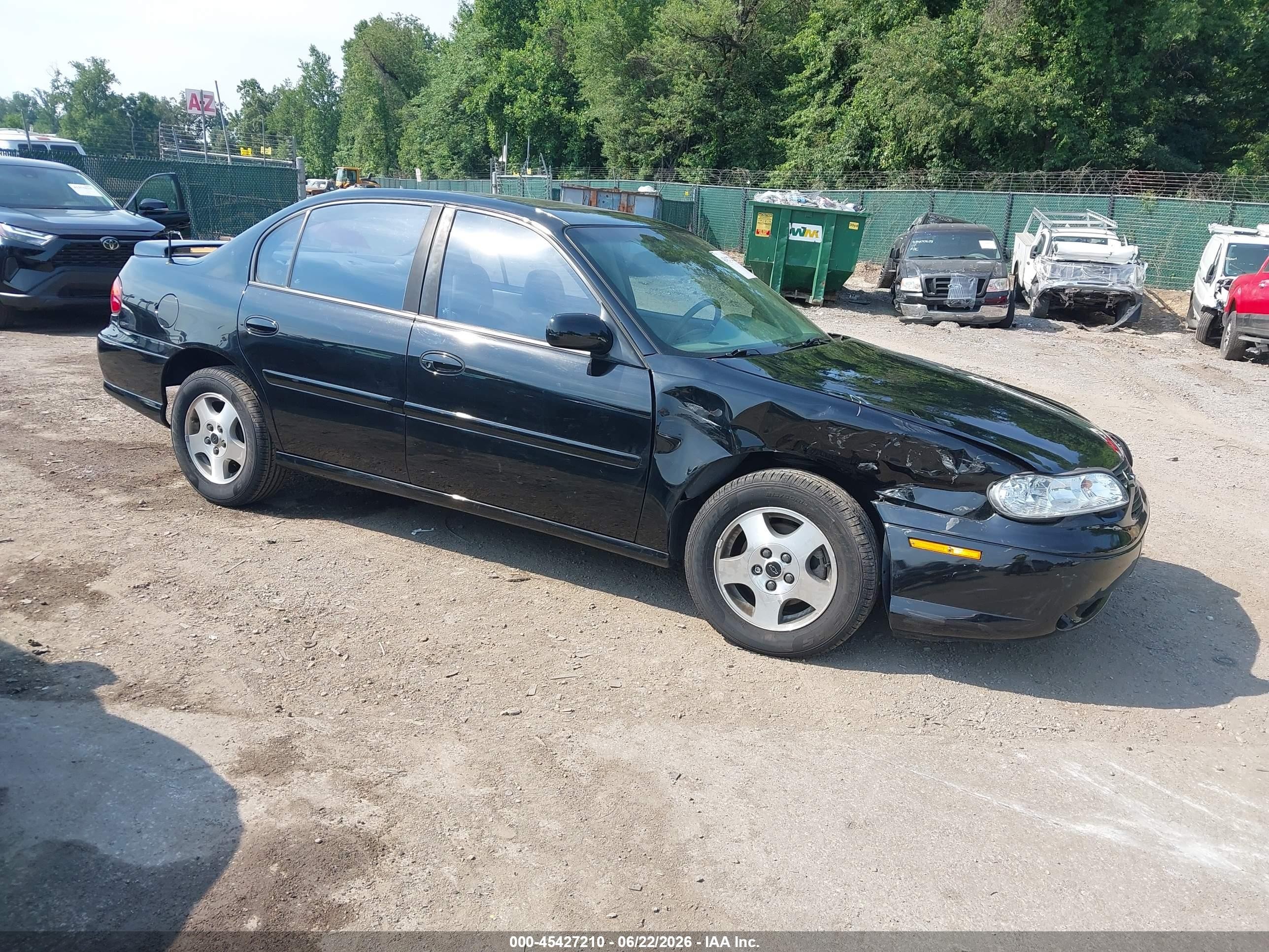 2003 Chevrolet Malibu Ls Black vin: 1G1NE52J73M666210
