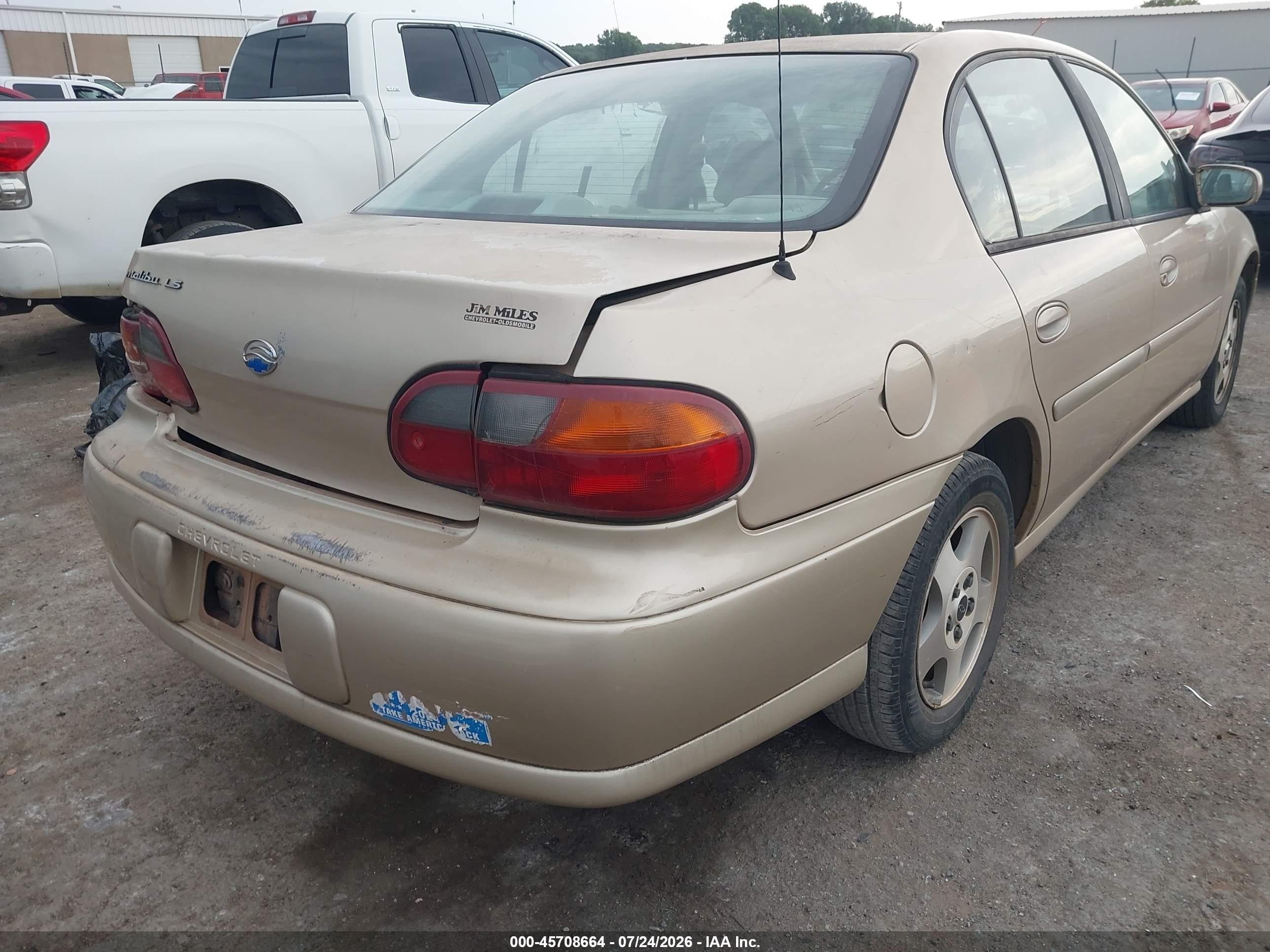 2003 Chevrolet Malibu Ls Beige vin: 1G1NE52J83M589007